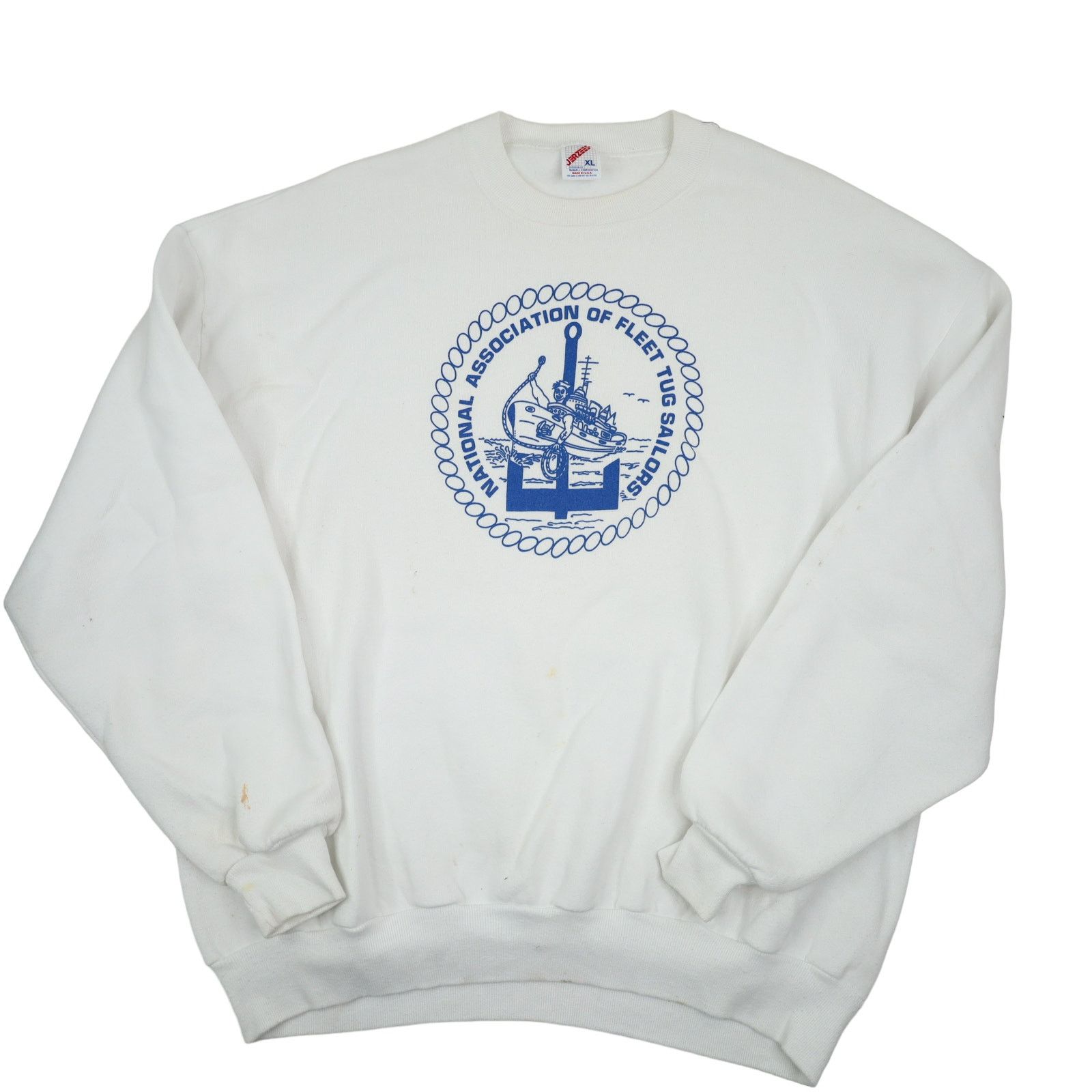 Vintage Vintage National Association of Fleet Tug Sailors Sweatshirt Size US XL / EU 56 / 4 - 1 Thumbnail