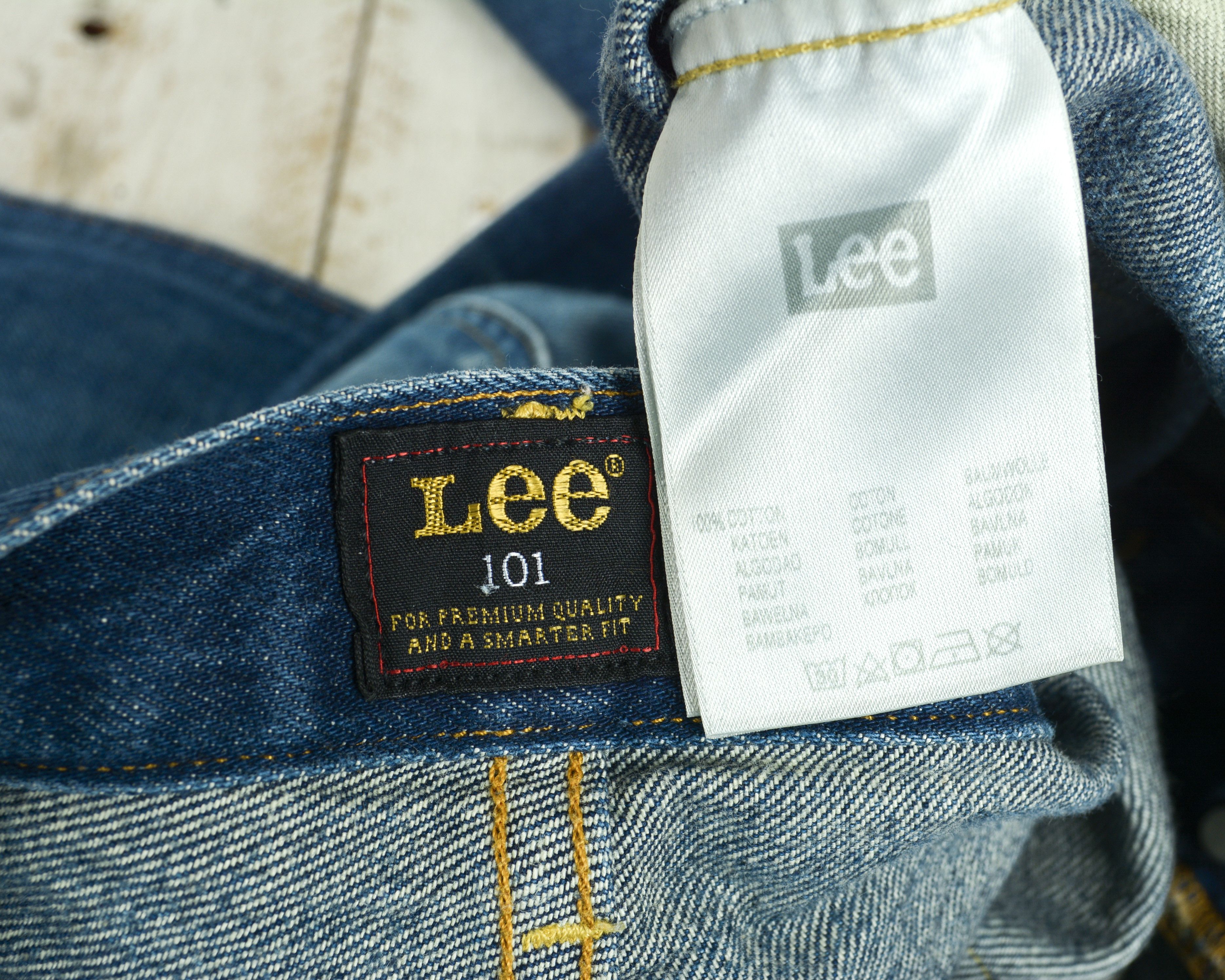Lee 101S Righthand Twill 13 oz 7 Dips Pure White Selvage W33 L34 Size US 33 - 7 Thumbnail
