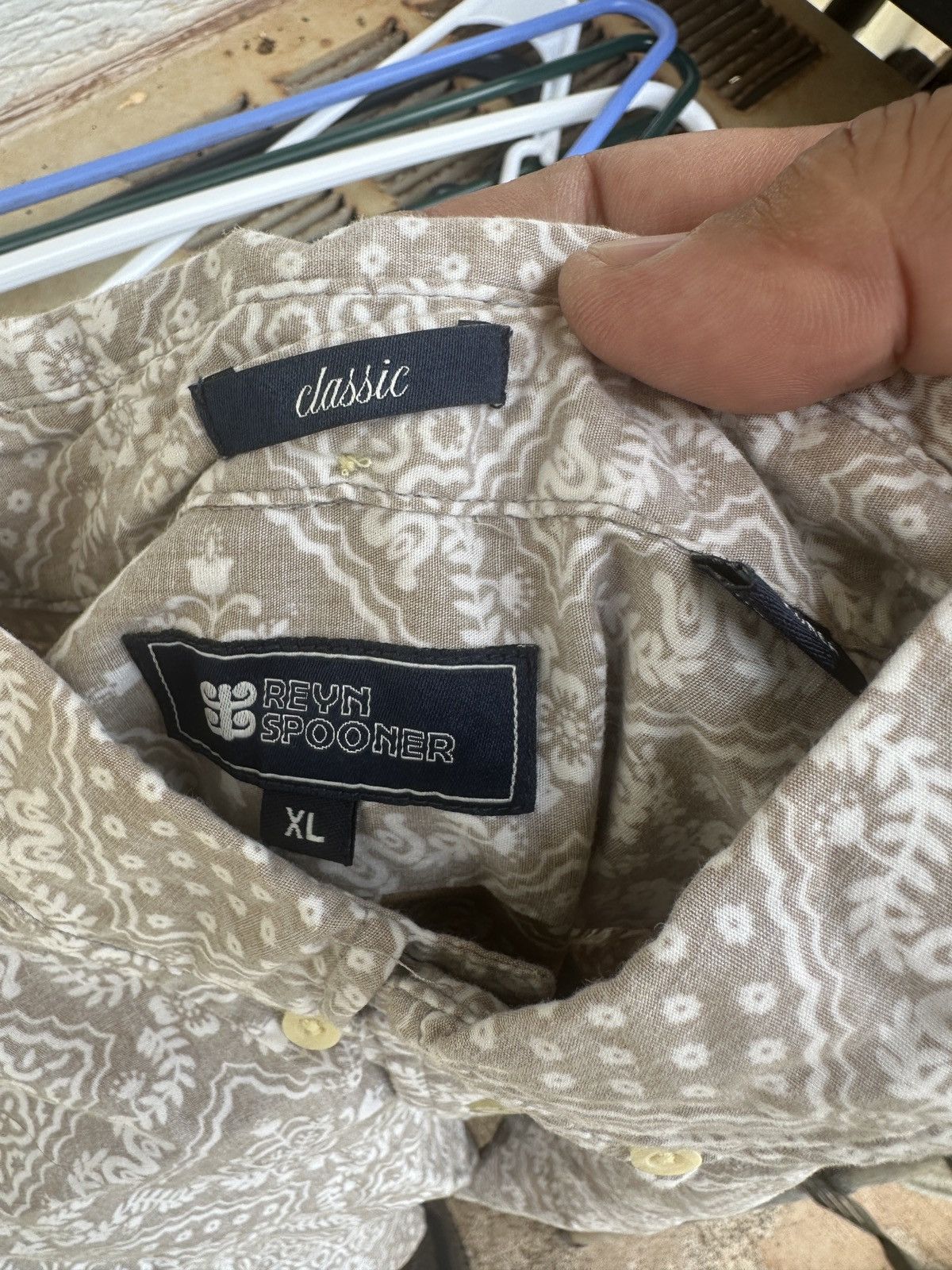 Reyn Spooner Reyn Spooner Classic Fit Beige Hawaiian Print Men's XL Size US XL / EU 56 / 4 - 4 Thumbnail