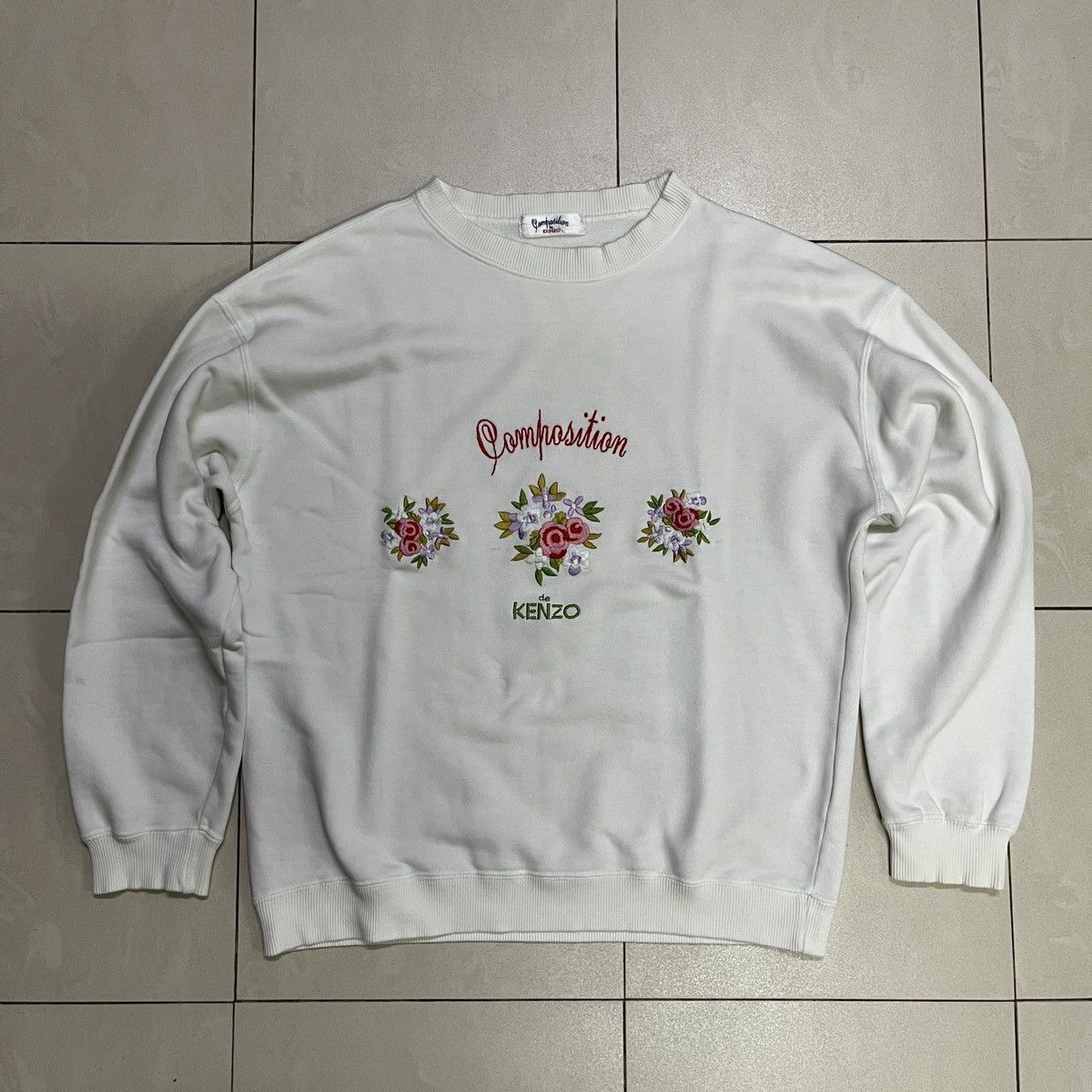 Composition by Kenzo × Kenzo × Vintage Vintage Composition Kenzo Sweatshirt Size US S / EU 44-46 / 1 - 2 Thumbnail