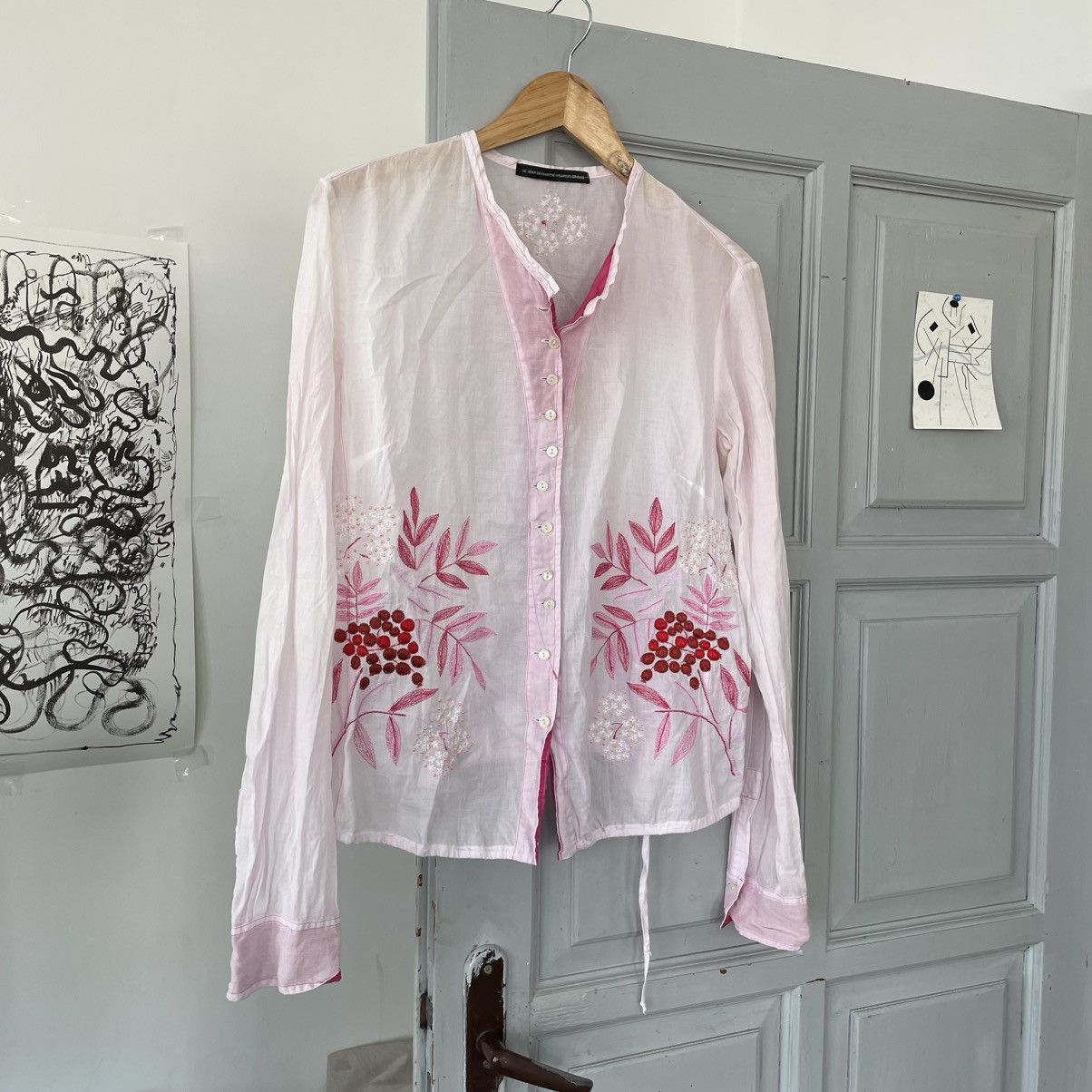 Marithe + Francois Girbaud × Vintage Vintage Le Jean De Marithe Francois Girbaut Blouses Size M / US 6-8 / IT 42-44 - 3 Thumbnail