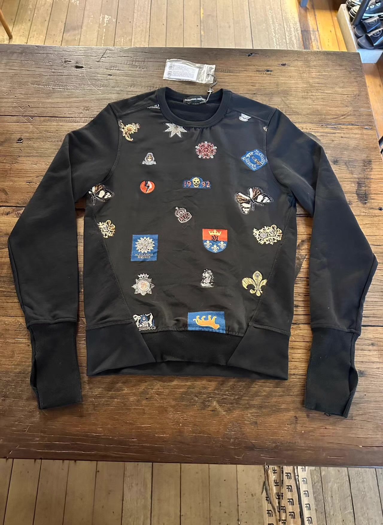 Alexander McQueen Alexander McQueen 17SS black badge jacquard sweatshirt Ｑ25 Size US XS / EU 42 / 0 - 1 Thumbnail