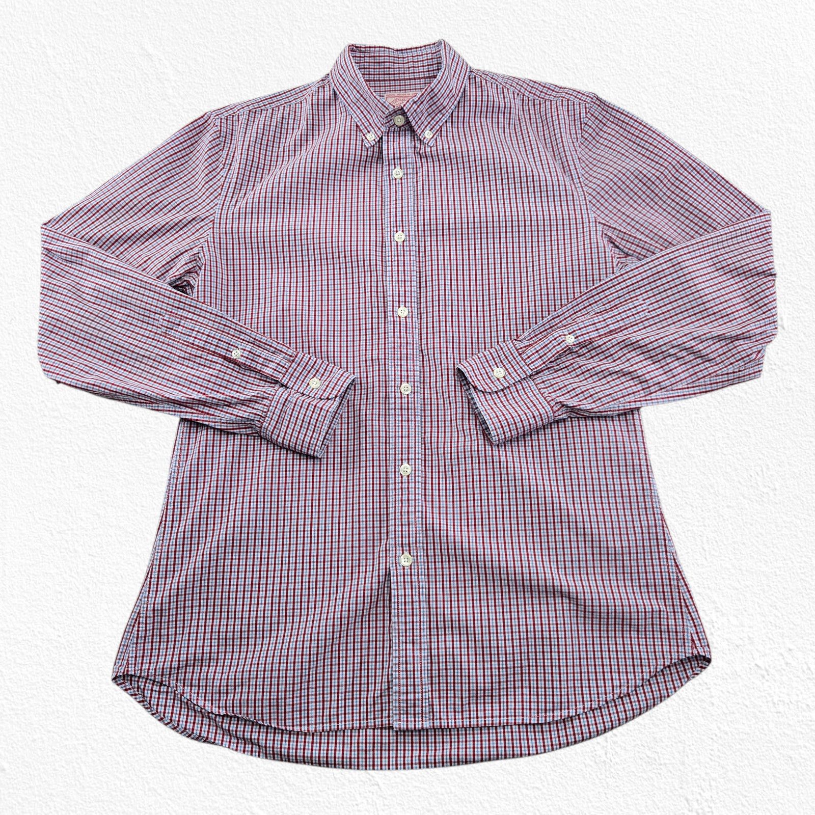 Other J.Press Red Blue Check Button Down Shirt Medium Size US M / EU 48-50 / 2 - 2 Thumbnail