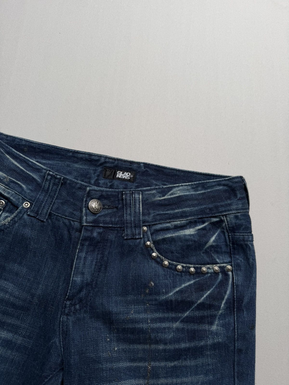 Japanese Brand Gladnews flare jeans Size US 28 / EU 44 - 5 Thumbnail