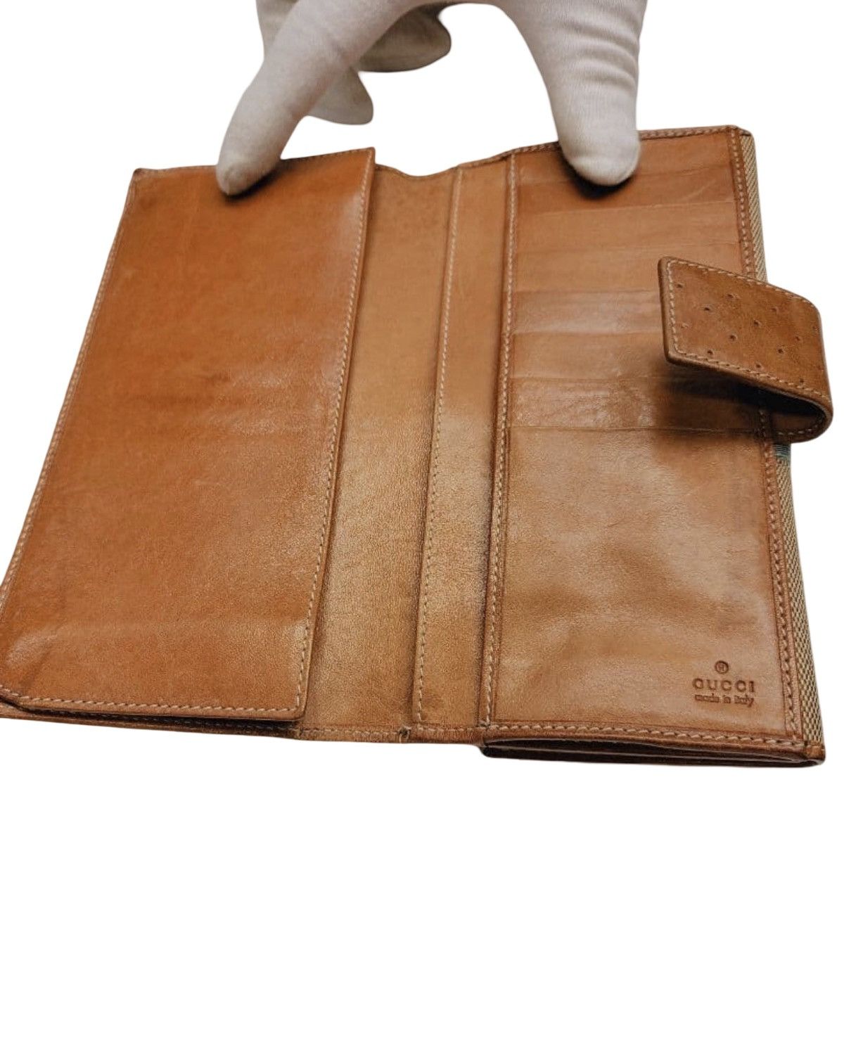 Gucci GUCCI nterlocking GG Sherry Line Canvas Continental Bifold Size ONE SIZE - 5 Thumbnail