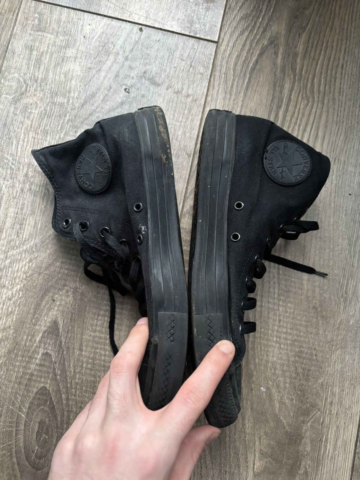 Converse Converse Chuck Taylor All Star - All Black Size US 12 / EU 45 - 3 Thumbnail