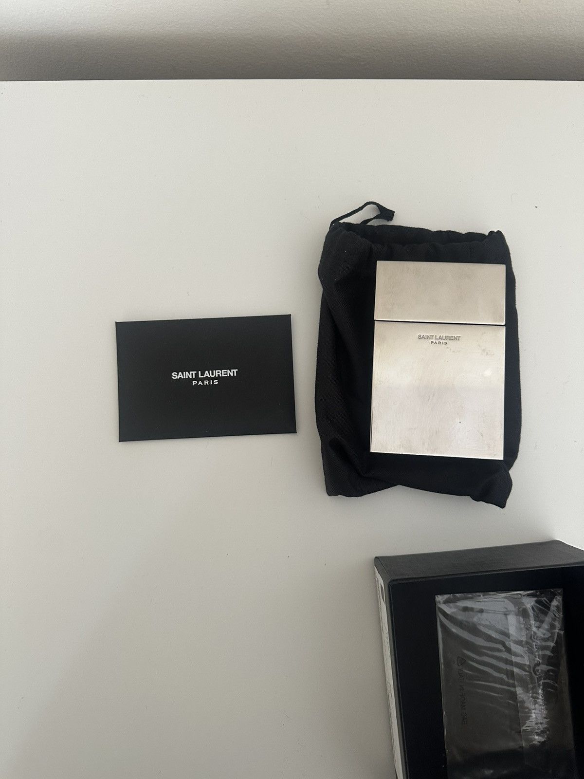 Yves Saint Laurent Saint Laurent silver cigarette case Size ONE SIZE - 3 Thumbnail