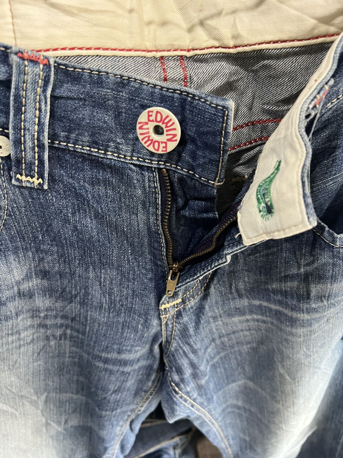 Edwin 🔥Edwin Exclusive Vintage Distressed Denim Size US 34 / EU 50 - 12 Thumbnail