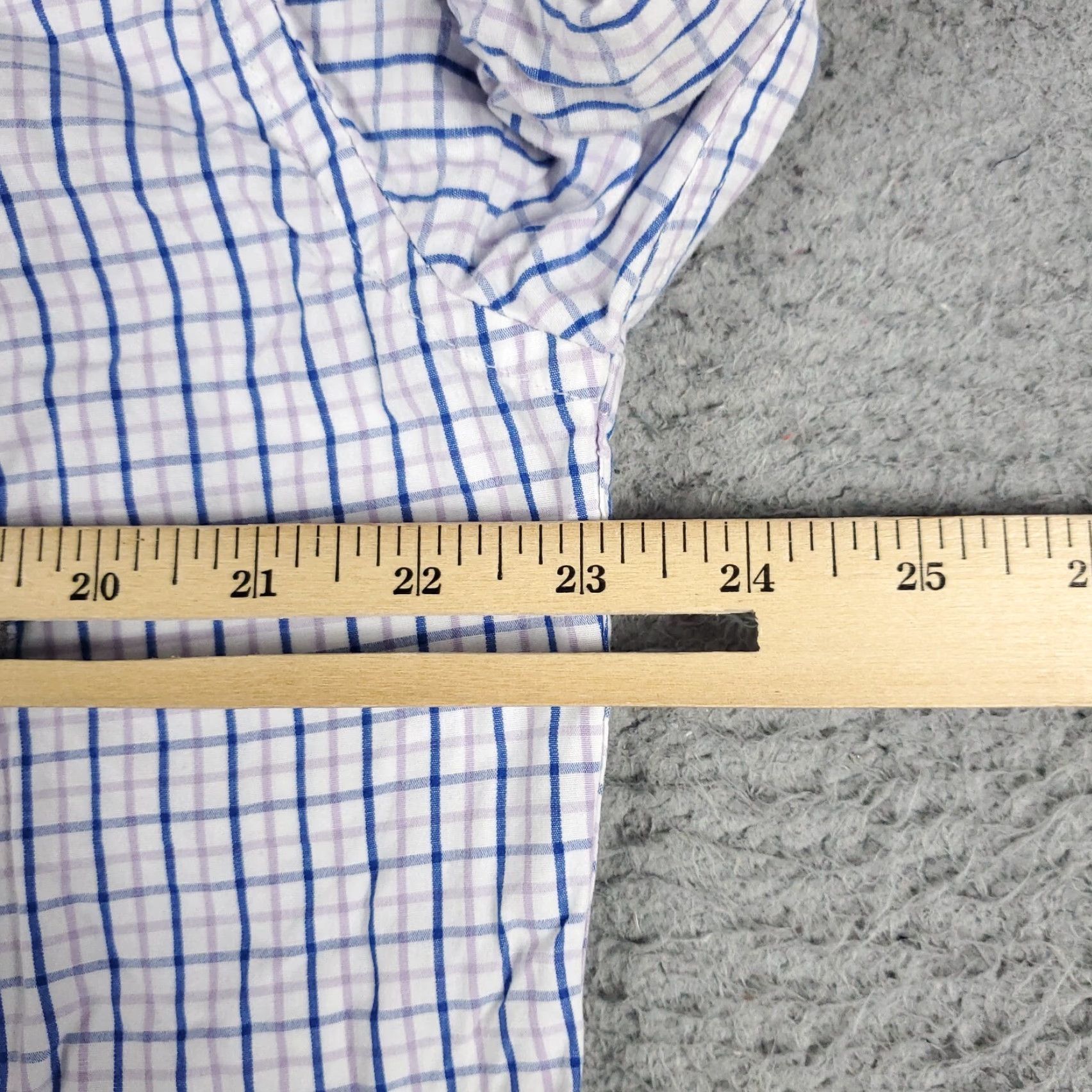 Tommy Hilfiger Tommy Hilfiger Button-Up Shirt Mens Large Blue Purple Check Long Sleeve Casual Preppy Size US L / EU 52-54 / 3 - 6 Thumbnail