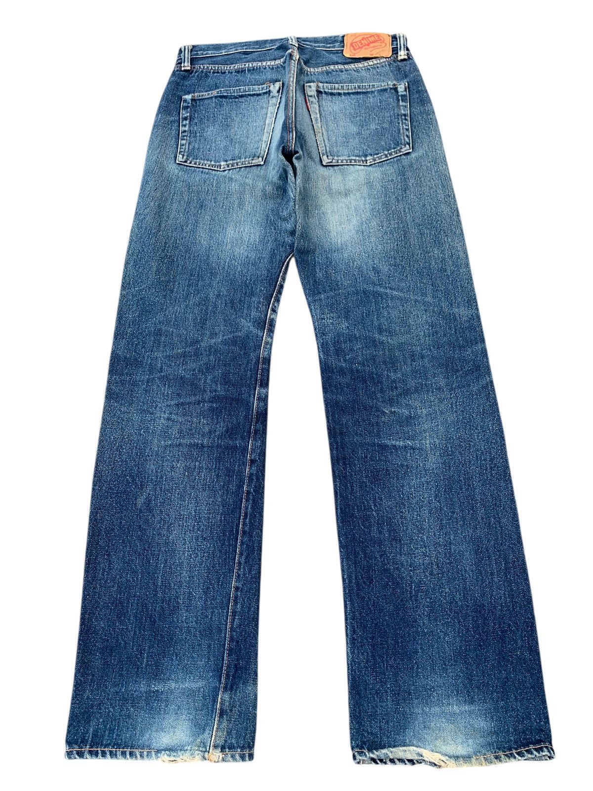 Denime VINTAGE DENIME SELVEDGE MUDWASH DISTRESSED JAPANESE DENIM Size US 30 / EU 46 - 4 Thumbnail
