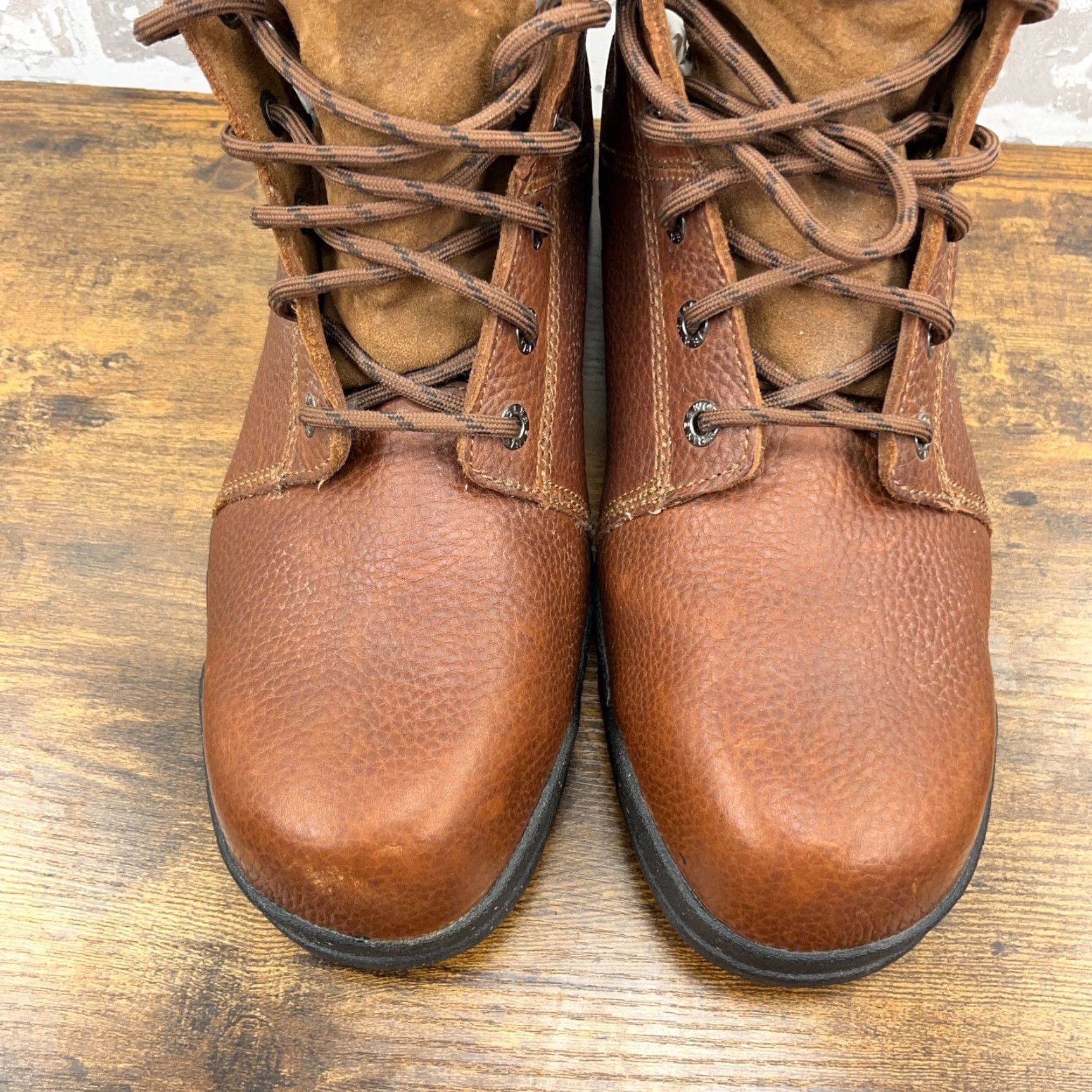 Vintage VINTAGE Wolverine Work Boots Men Size 14 M Leather Steel Toe Rubber Sole Brown 80s Casual Work Size US 14 / EU 47 - 5 Thumbnail