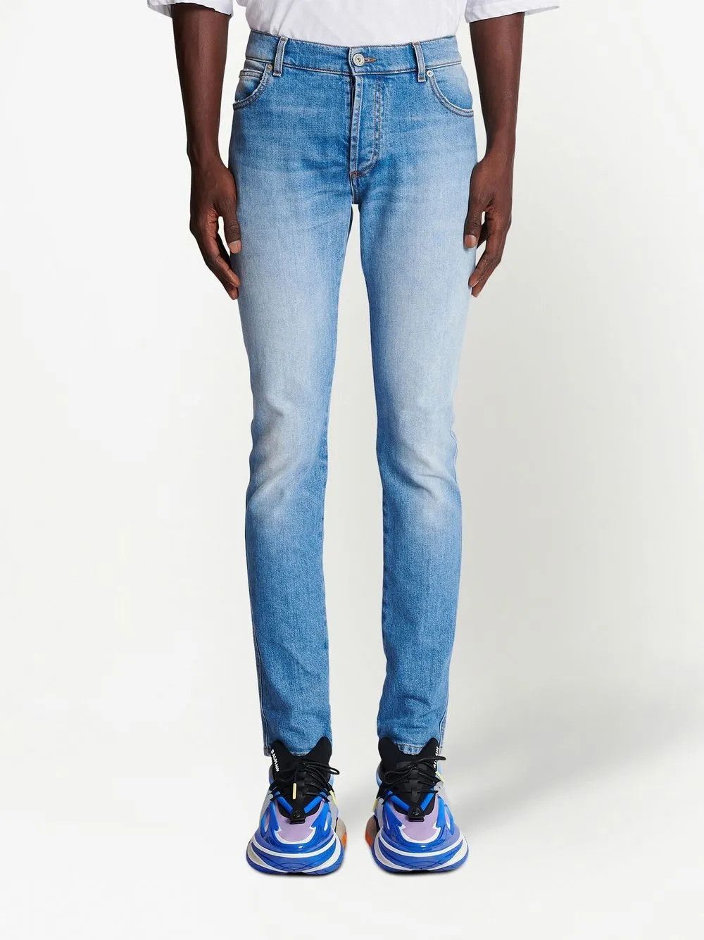 Balmain o1y0426 Denim Pant in Blue Size US 32 / EU 48 - 3 Thumbnail