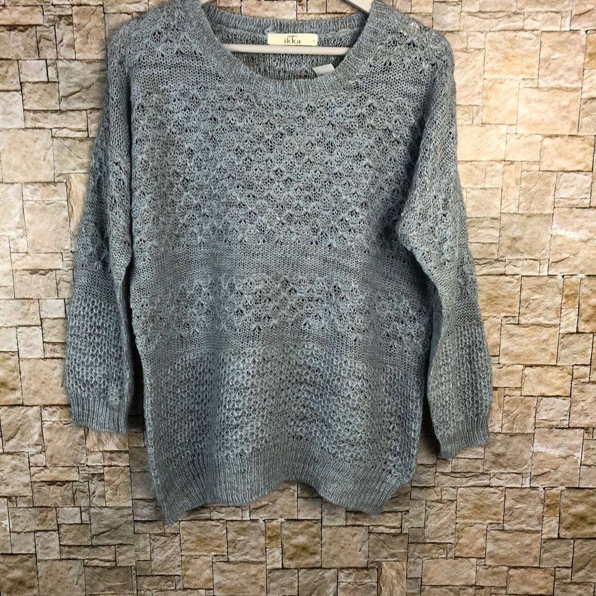 Homespun Knitwear × Japanese Brand × Vintage Ikka Blue Knitwear vintage japan #A866 Size L / US 10 / IT 46 - 3 Thumbnail