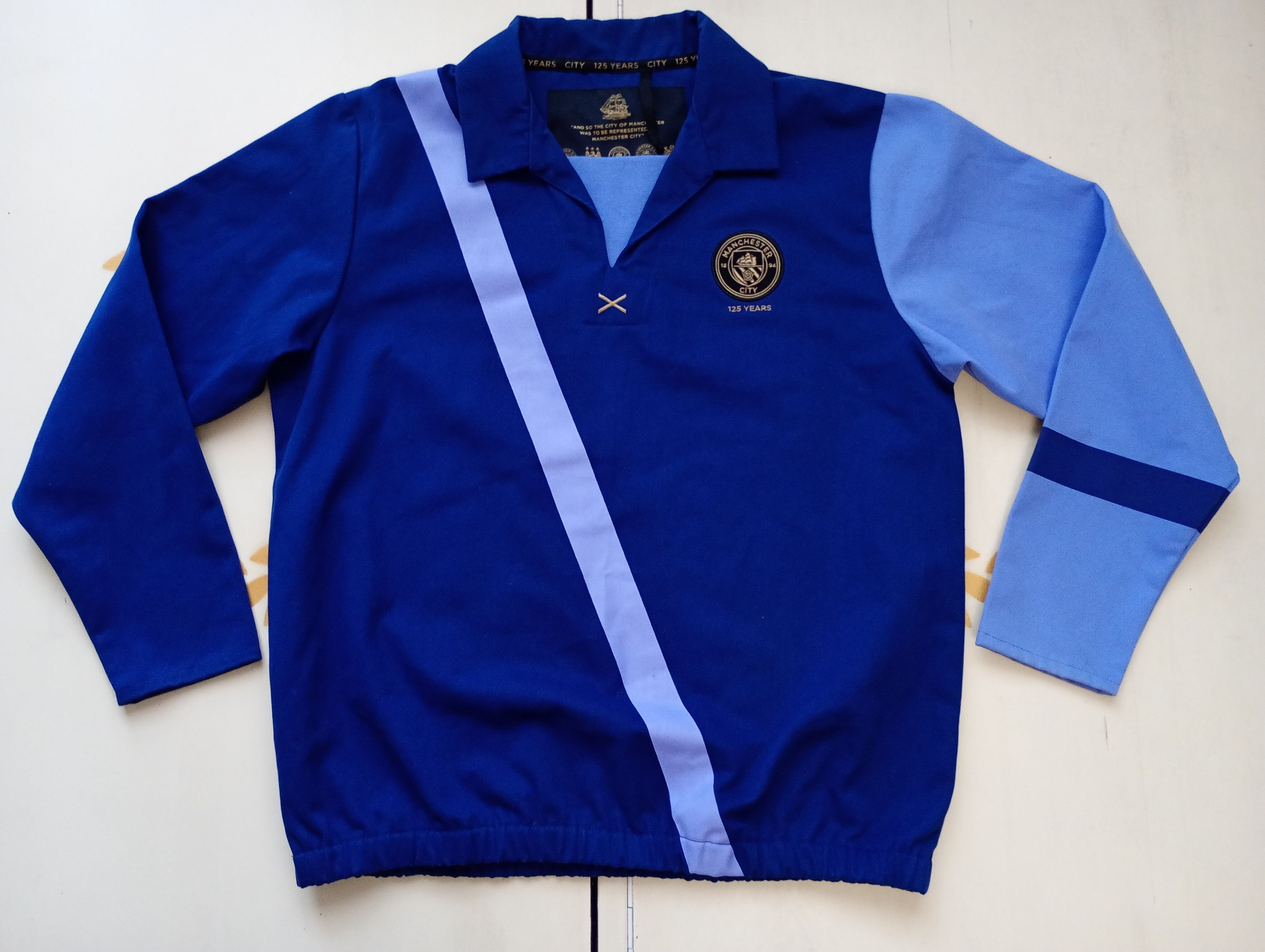 Vintage Manchester City FC 125th Anniversary Jacket Size US XL / EU 56 / 4 - 2 Thumbnail