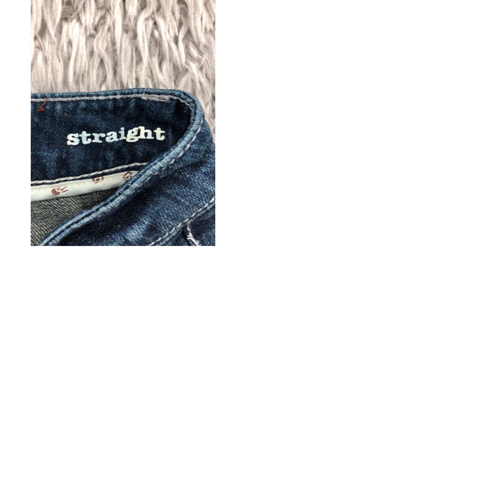 Denime Mudd Jeans Straight 3 Juniors Low Rise Medium Wash Blue Denim - Size 3, Regular, 26-28 Inferior? Size 26" / US 2 / IT 38 - 9 Thumbnail