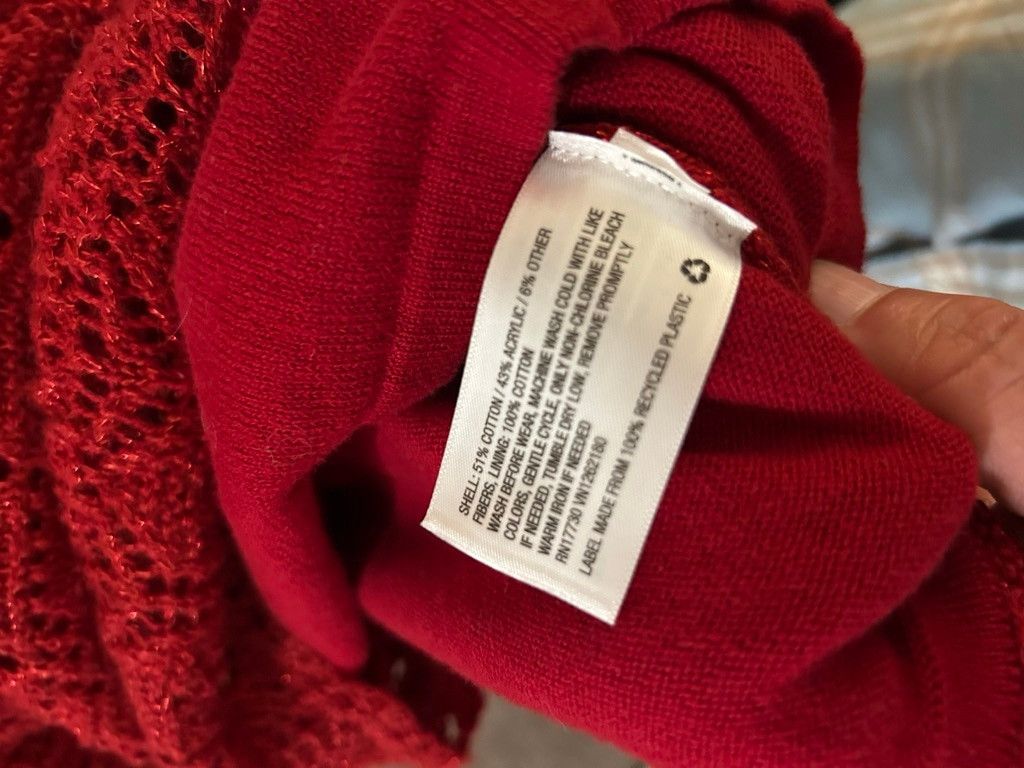 Other Girls Cat & Jack Red Knit Casual Dress L (10/12) Size L / US 10 / IT 46 - 4 Thumbnail