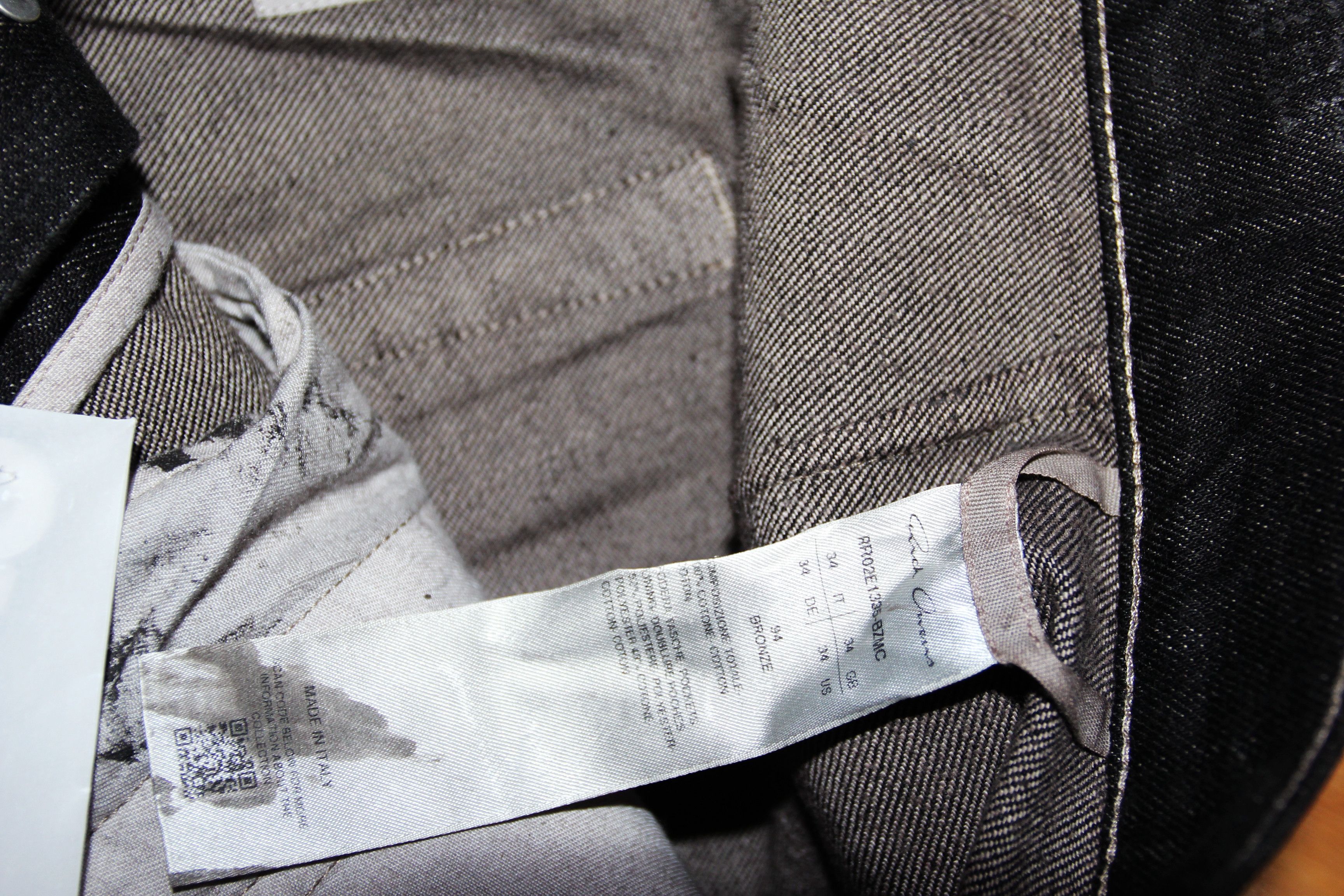 Rick Owens BNWT AW25 RICK OWENS "CONCORDIANS" BOLANS MEGACRUST DENIM 34 Size US 34 / EU 50 - 9 Thumbnail