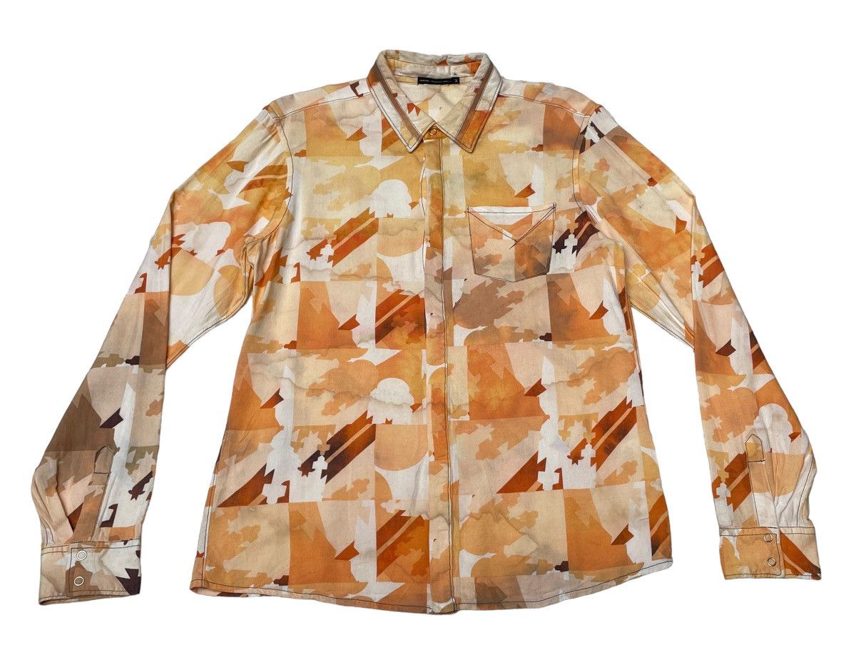 Designer × Marithe + Francois Girbaud × Vintage Vintage Marithe Francois Girbaud Full Print Shirt 1990s Size US M / EU 48-50 / 2 - 1 Thumbnail