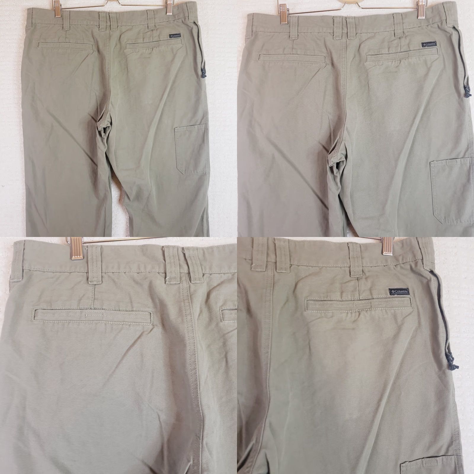 Vintage Columbia Pants Mens 40x30 Regular Fit Tan Beige Flat Front Cotton Spandex Size US 40 / EU 56 - 8 Thumbnail