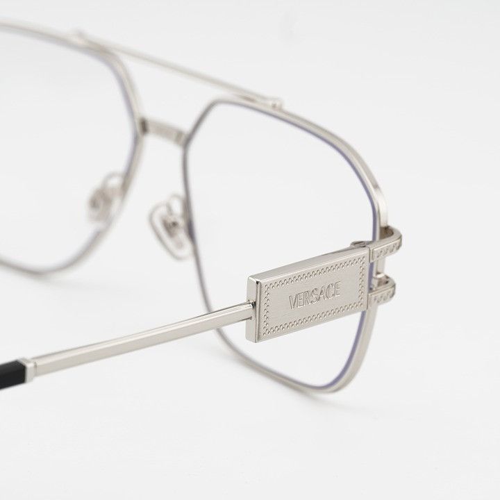 Versace Versace VE1302 1000 Eyeglasses Silver 59mm Aviator Frame Size ONE SIZE - 6 Thumbnail