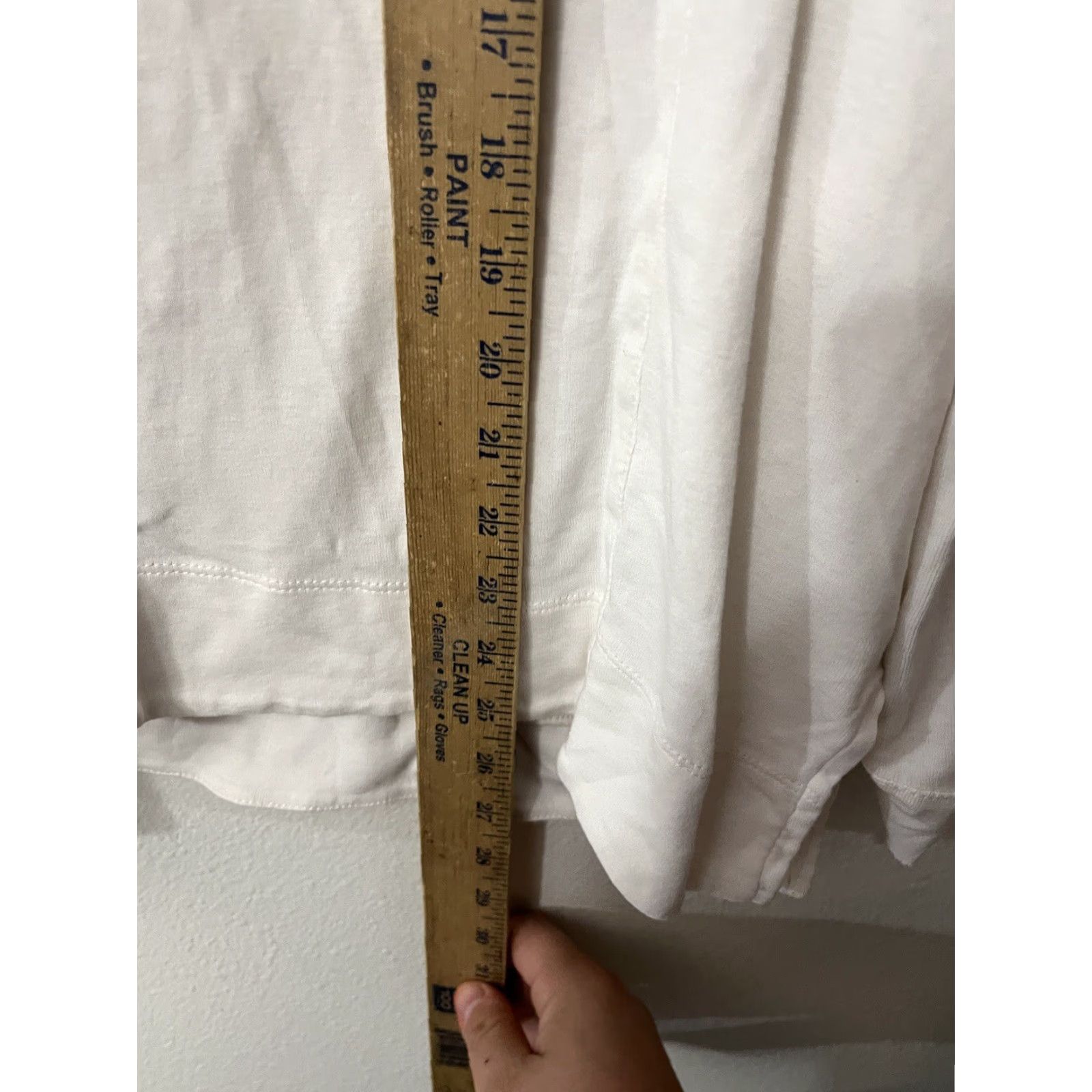 Vintage Chico's The Ultimate Tee Womens Shirt Regular Size 0 White Long Sleeve Crew Neck T-Shirt Size XS / US 0-2 / IT 36-38 - 4 Thumbnail