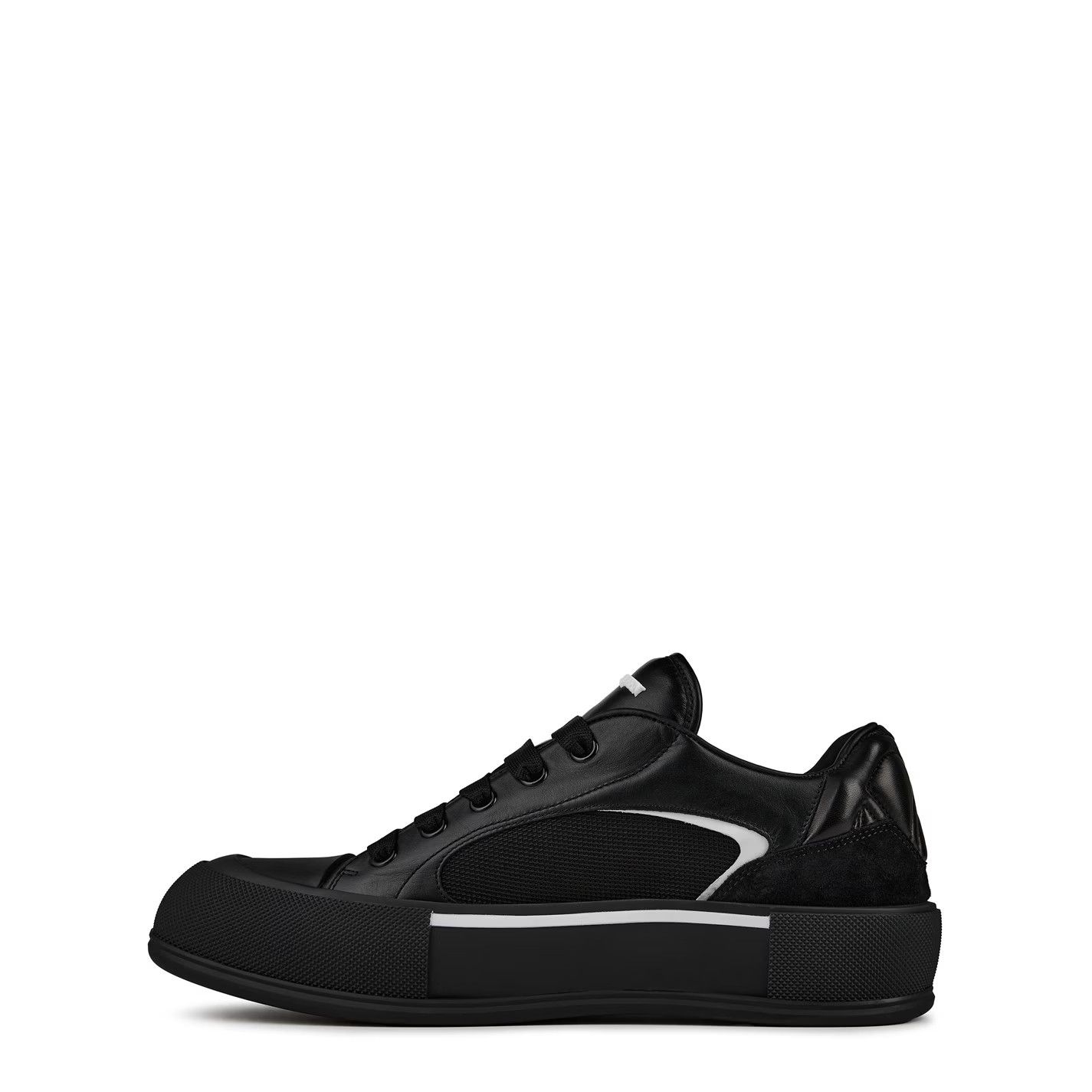 Alexander McQueen o1g2r1mq0326 Deck Sneakers in Black Size US 8 / EU 41 - 4 Thumbnail