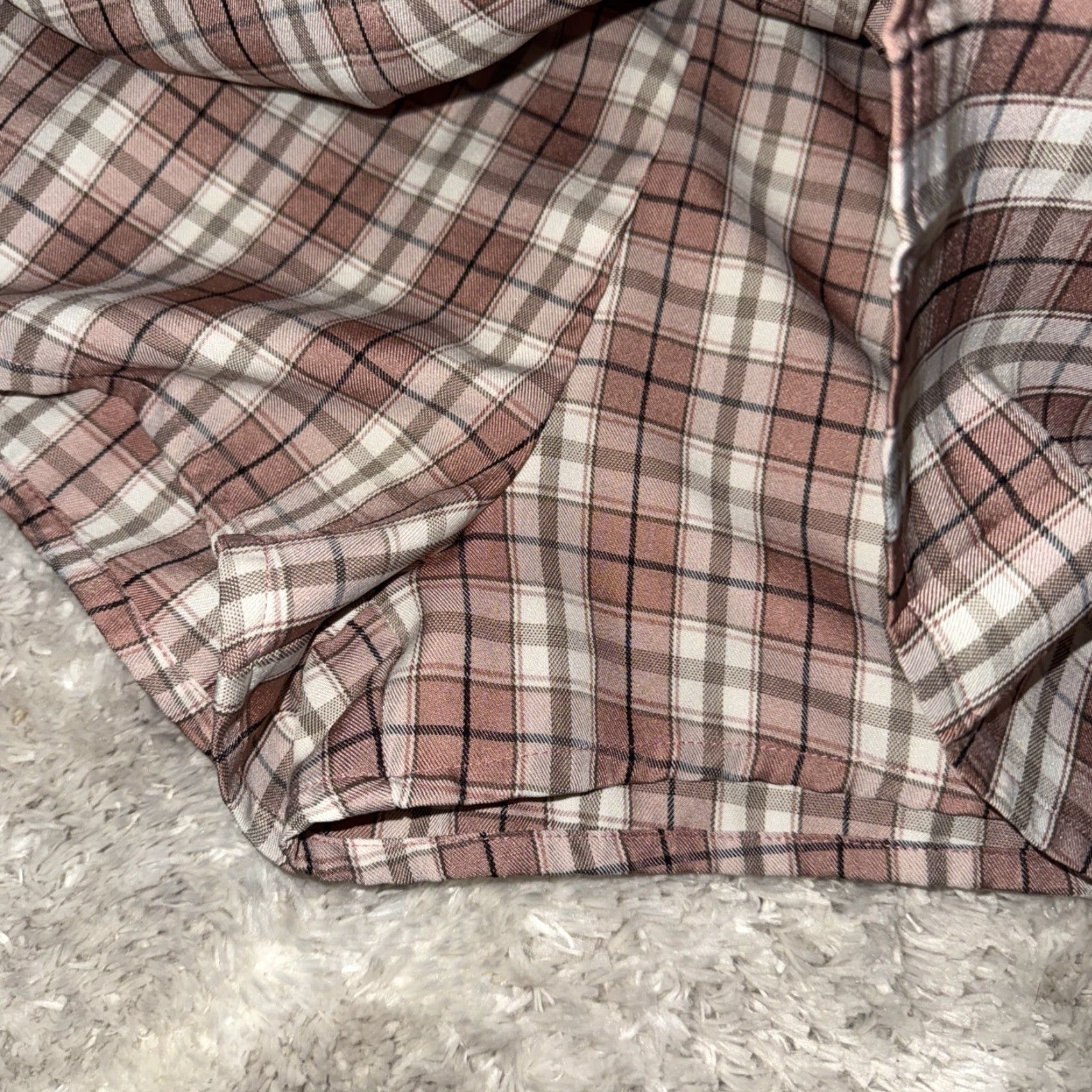 Pinko VINTAGE Blāshe Women’s Plaid Mini Skirt Pink Small Size 28" / US 6 / IT 42 - 2 Thumbnail