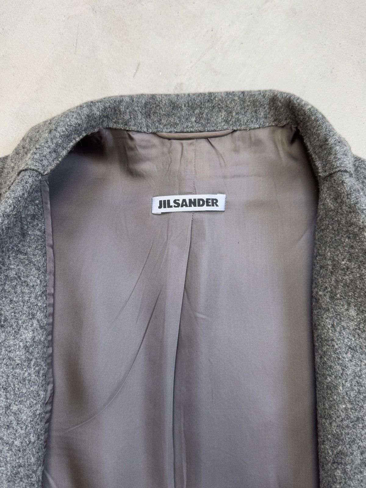Jil Sander Jil Sander Blazer Fleece Wool Grey Size 40S - 7 Thumbnail