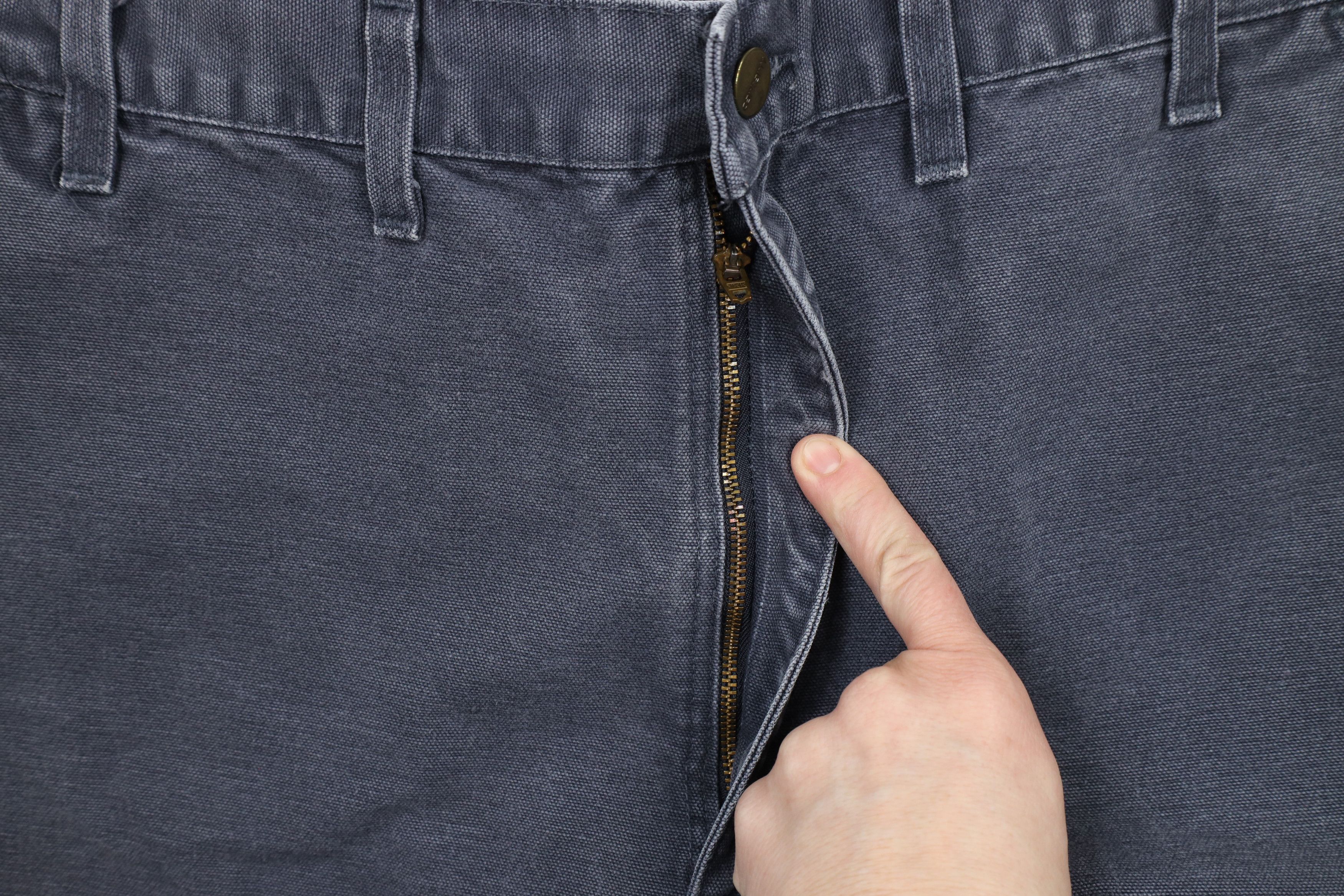 Carhartt × Vintage Vintage Carhartt Canvas Wide Leg Dungaree Pants Petrol Blue Size US 44 / EU 60 - 7 Thumbnail