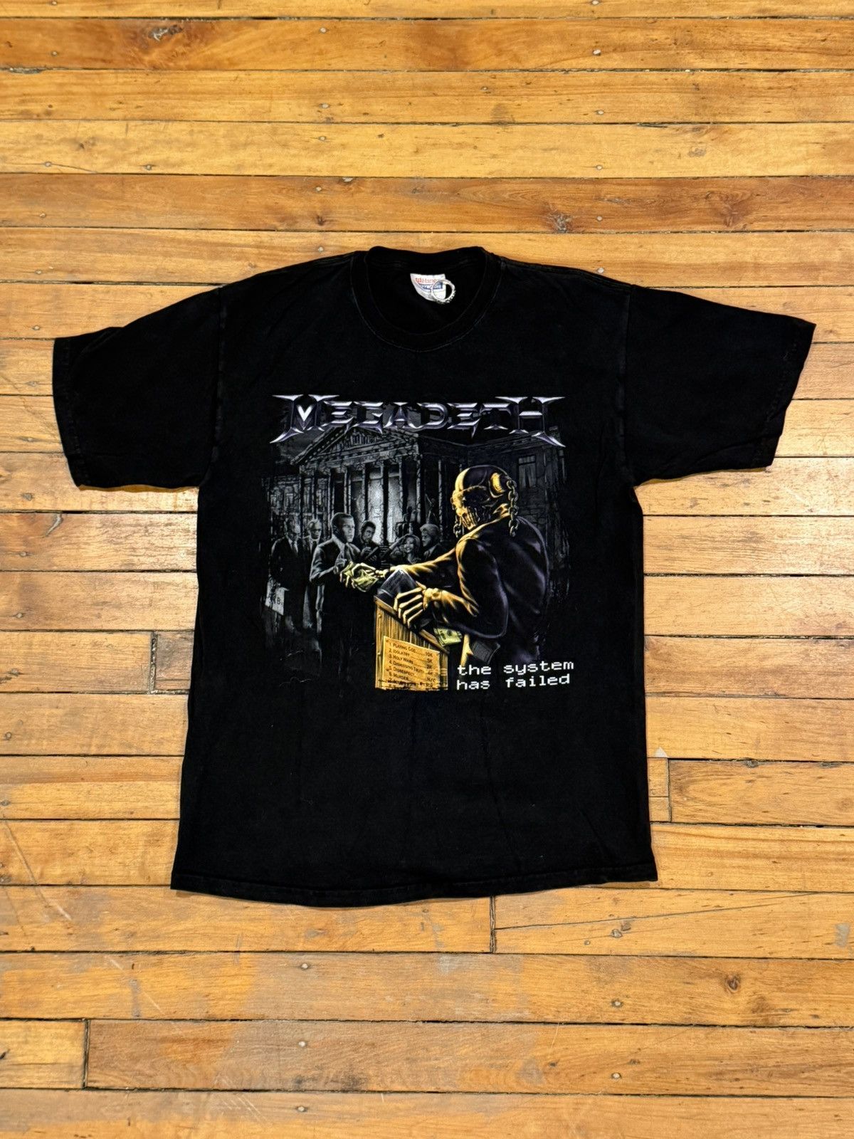 Vintage Vintage megadeath system has failed album art black band tee Size US M / EU 48-50 / 2 - 2 Thumbnail