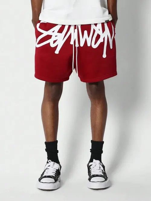 Jean Graphic DRIP Y2k Shorts drill Size US 32 / EU 48 - 1 Thumbnail