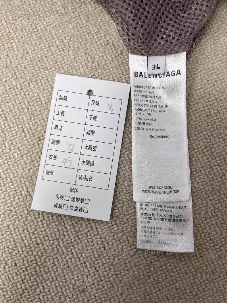 Balenciaga Balenciaga Letter Logo Printed Long Sleeve Jacket Size XS / US 0-2 / IT 36-38 - 5 Thumbnail