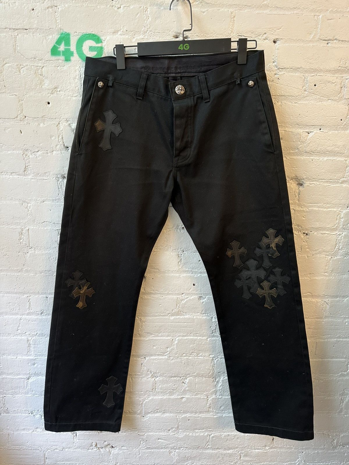 Chrome Hearts Chrome Hearts CROSS patch flooded jeans Size US 34 / EU 50 - 3 Thumbnail