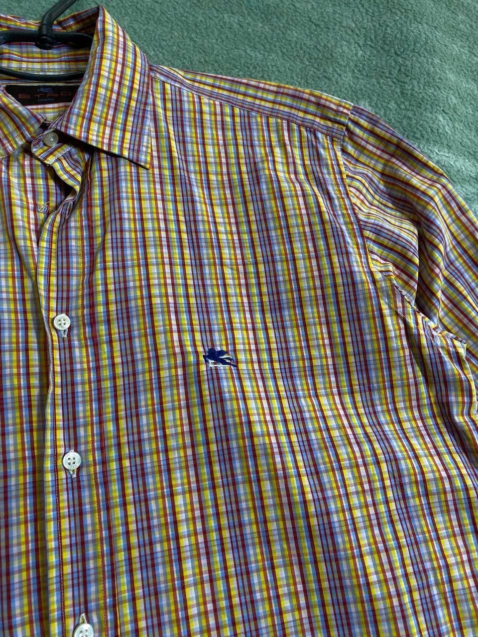 Etro Vintage Etro Milano Plaid Waffle Shirt Relaxed Fit Size US L / EU 52-54 / 3 - 11 Thumbnail