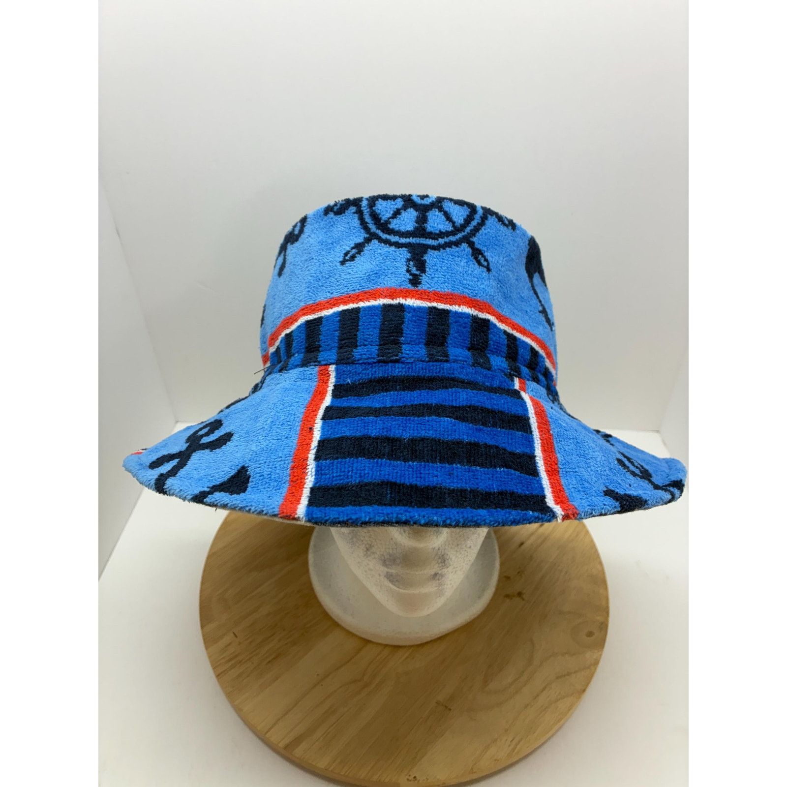 Other Upcycled Bucket Hat, Nautical Summer Hat, Soft, Packable, Size ONE SIZE - 12 Thumbnail