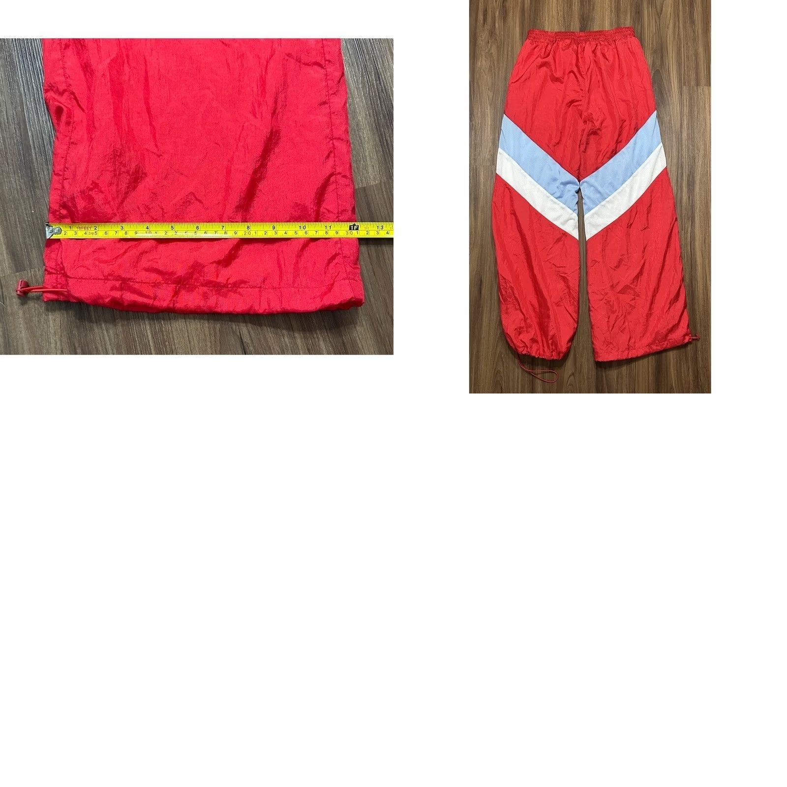 Champion Champion Life Pants Women Red Sz L Nylon Warm Up Wide Leg Baggy Athletic Women's Size 36" / US 14 / IT 50 - 8 Thumbnail