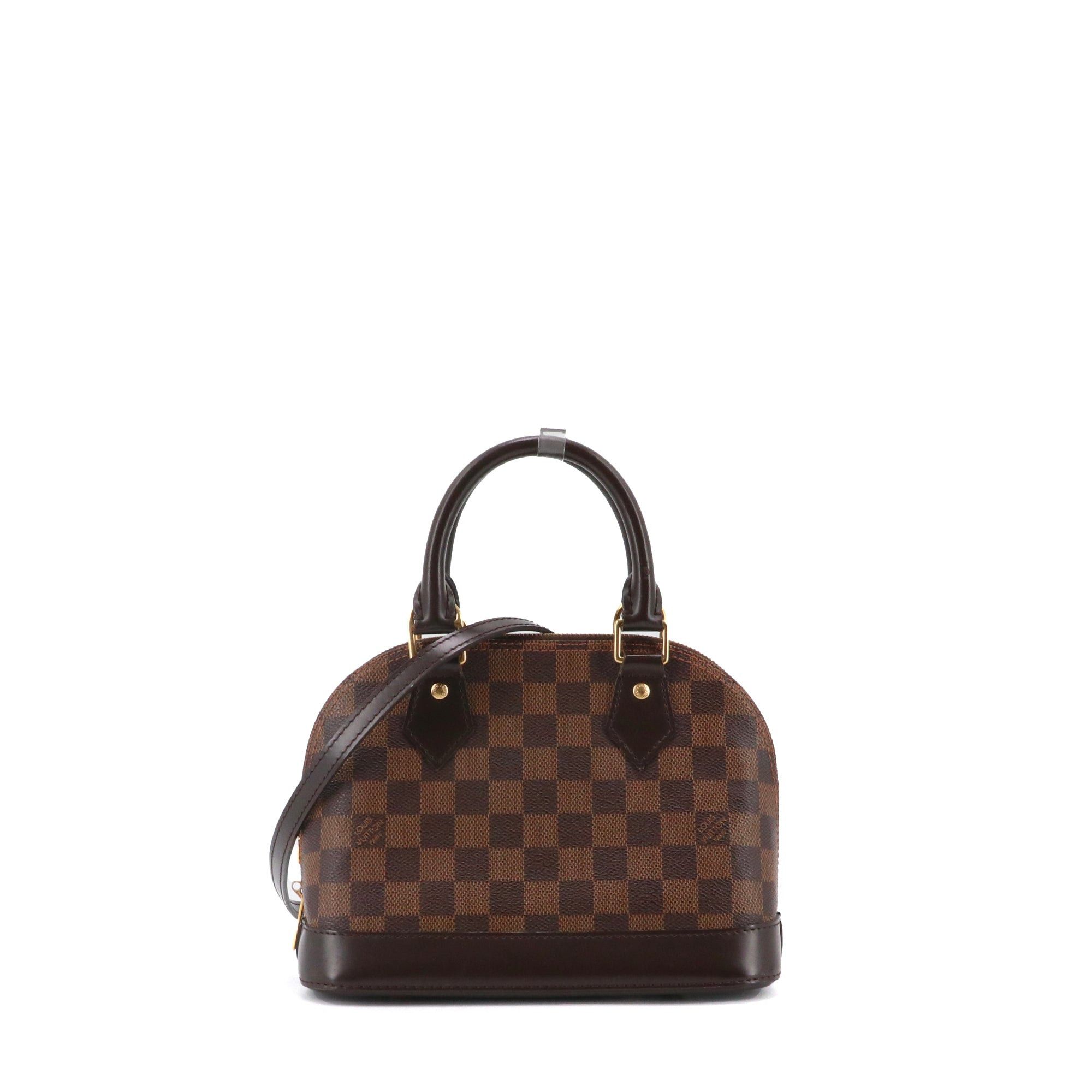 Louis Vuitton LOUIS VUITTON - Louis Vuitton Alma BB shoulder bag in ebony damier canvas Size ONE SIZE - 1 Thumbnail