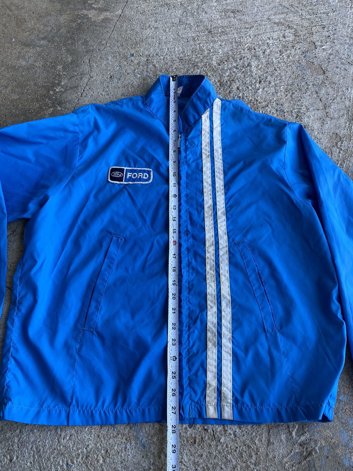 Ford × Japanese Brand × Vintage Vintage 60’s Ford Stripe Full Zip Jacket Size US XL / EU 56 / 4 - 9 Thumbnail