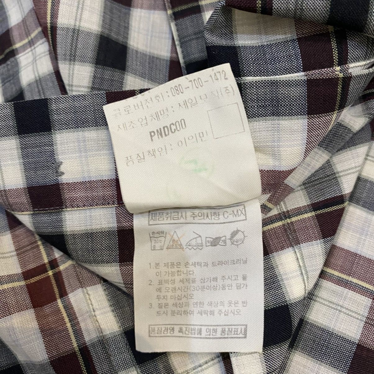 Yves Saint Laurent 1990s Yves Saint Laurent Pour Homme Plaid Button Up Shirts Size US L / EU 52-54 / 3 - 14 Thumbnail
