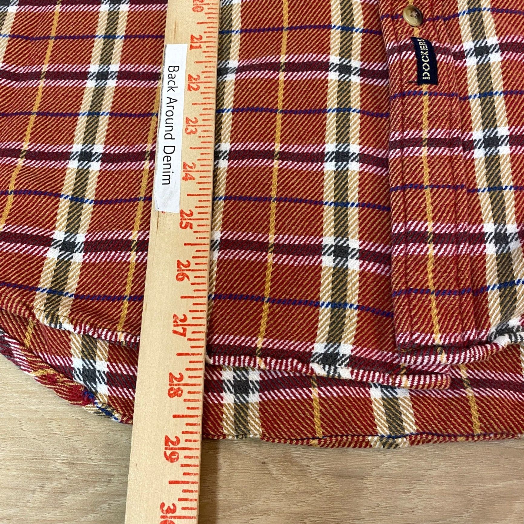 Dockers VINTAGE Dockers Shirt Mens M Button-Down Long Sleeve Plaid Orange Cotton Shirt Casual Classic Preppy Vintage Mens Size US M / EU 48-50 / 2 - 5 Thumbnail