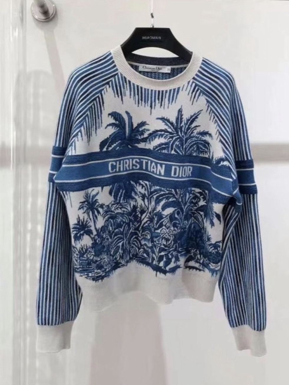 Dior Dior Palm Motif Knit Sweater Size FR 36 Size XS / US 0-2 / IT 36-38 - 1 Thumbnail