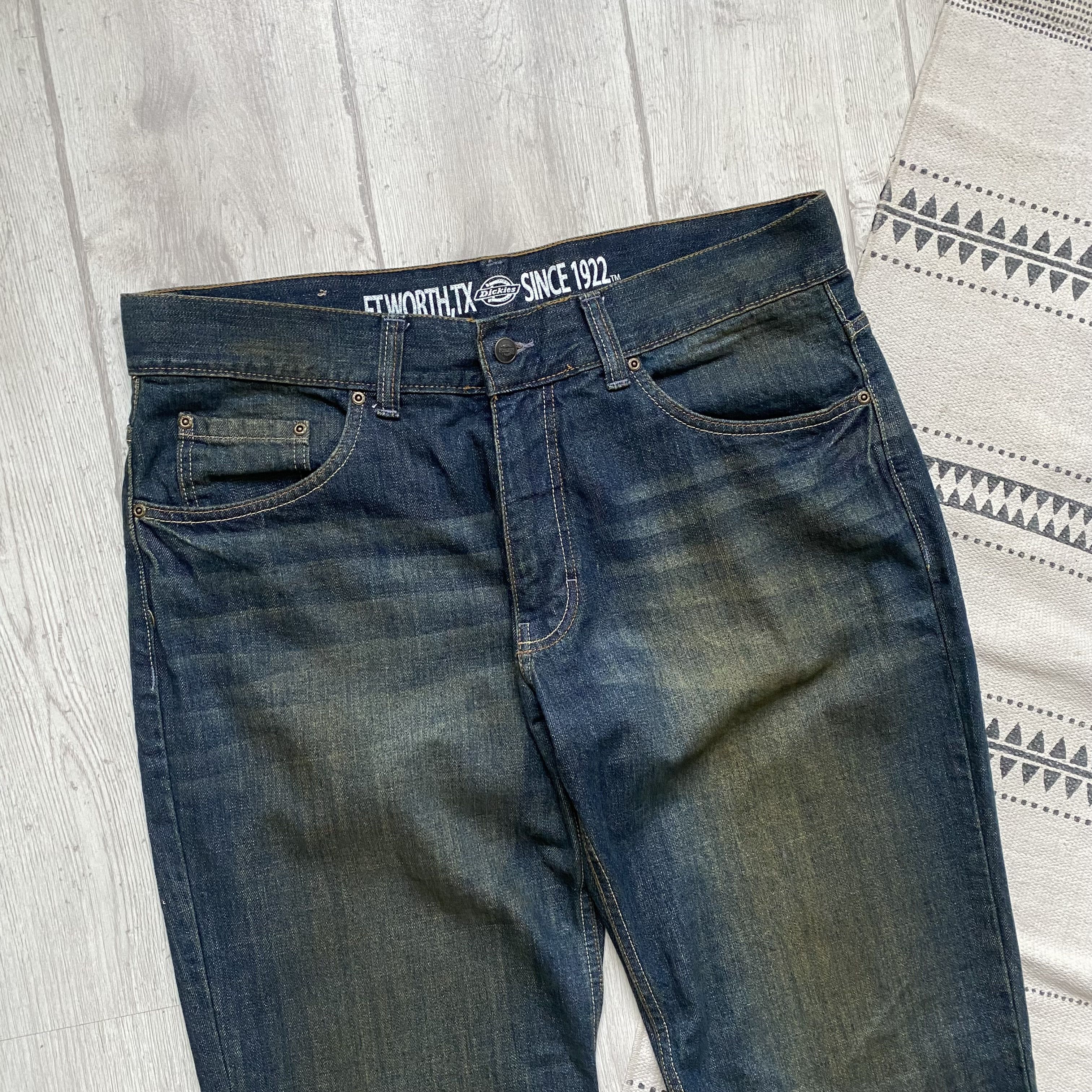 Dickies Vintage 2000s Diskies denim pants Skater baggy jeans Size US 36 / EU 52 - 3 Thumbnail