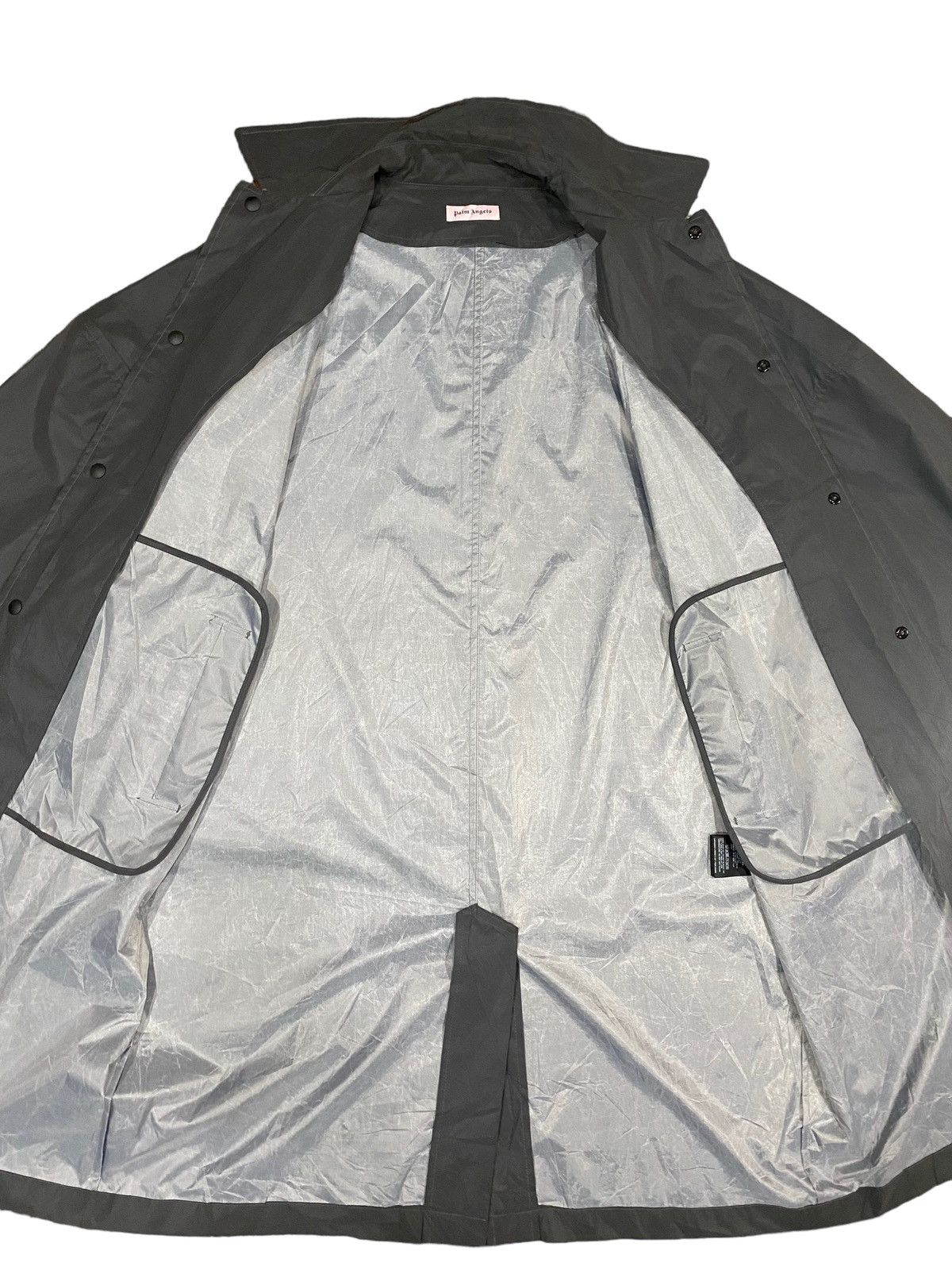 Palm Angels Rare Big Logo PALM ANGELS Long Jacket Button Shiny (M) Size US M / EU 48-50 / 2 - 14 Thumbnail
