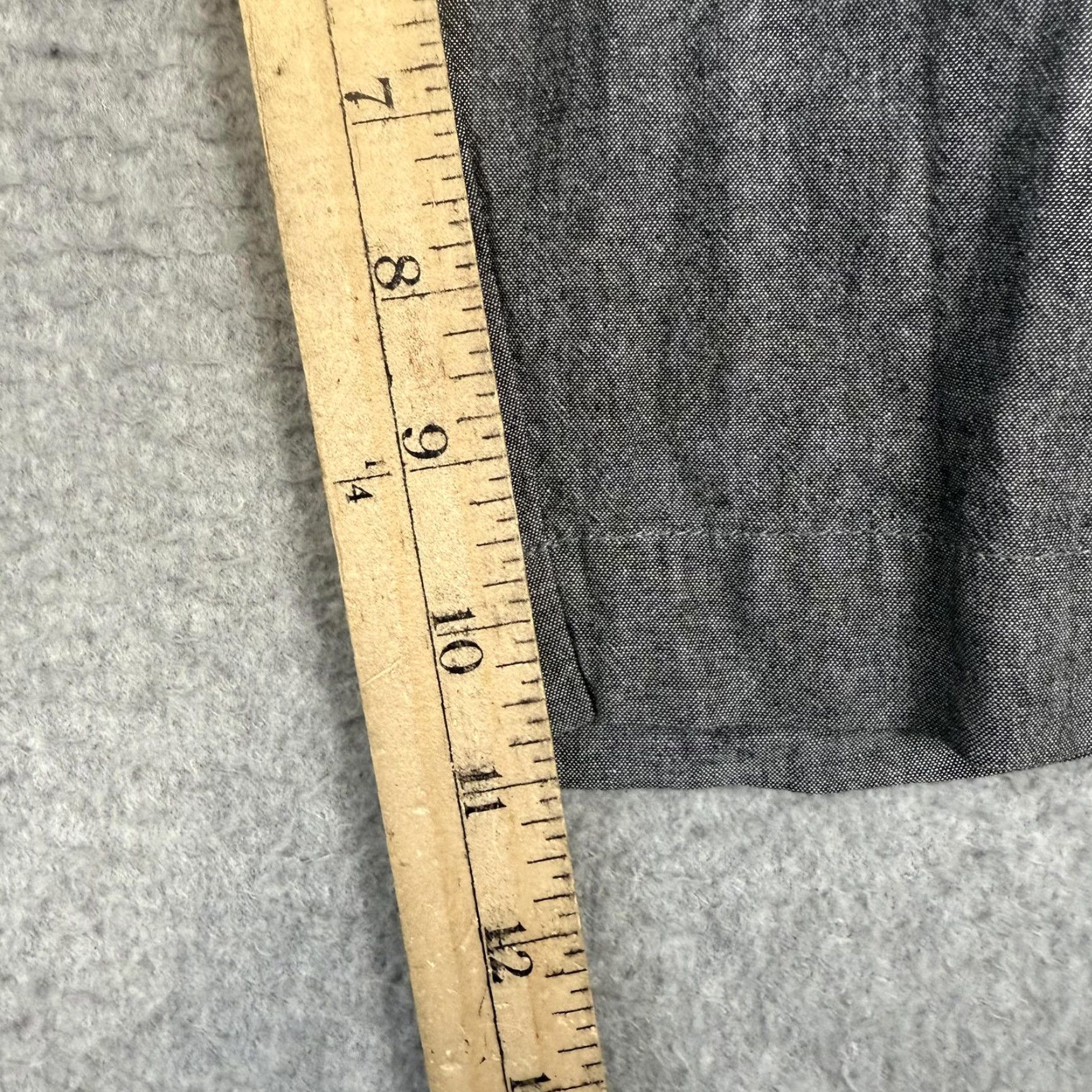 J.Crew J.Crew Shorts Chino Flat Front Rivington Gray Cotton Men 35 Regular Size Gray Mens Size US 35 - 4 Thumbnail