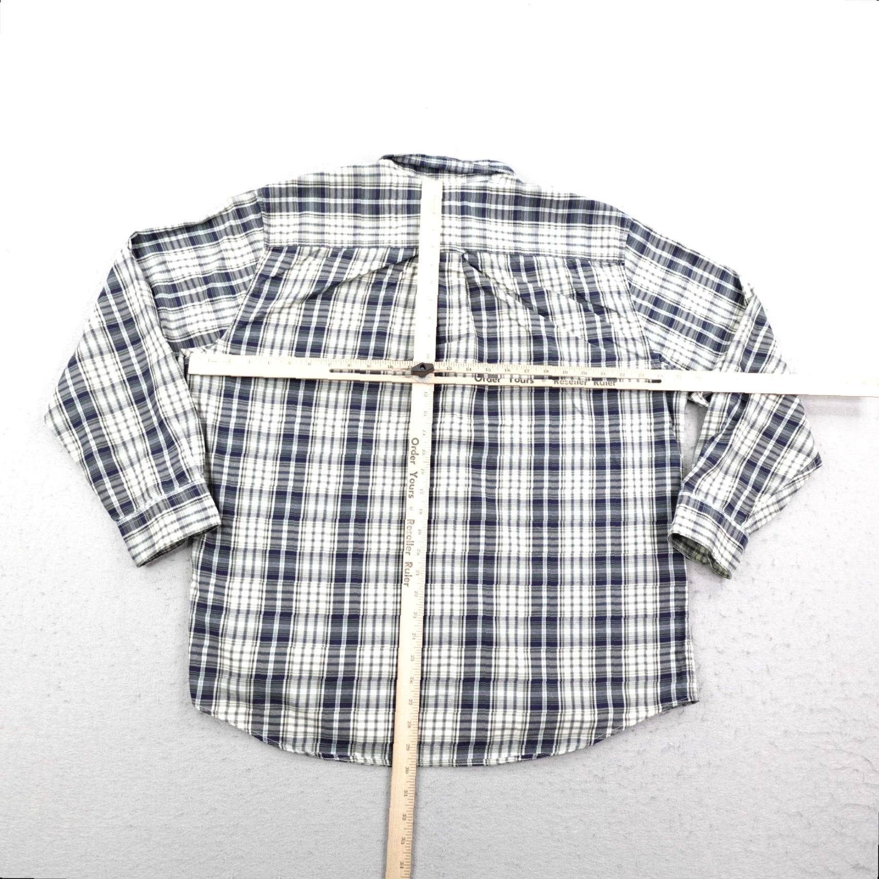 Pendleton Pendleton Shirt Mens XL Blue White Plaid Flannel Button-Up Work Button-Down Collar Pocketed Casual Regular Fit Size US XL / EU 56 / 4 - 5 Thumbnail
