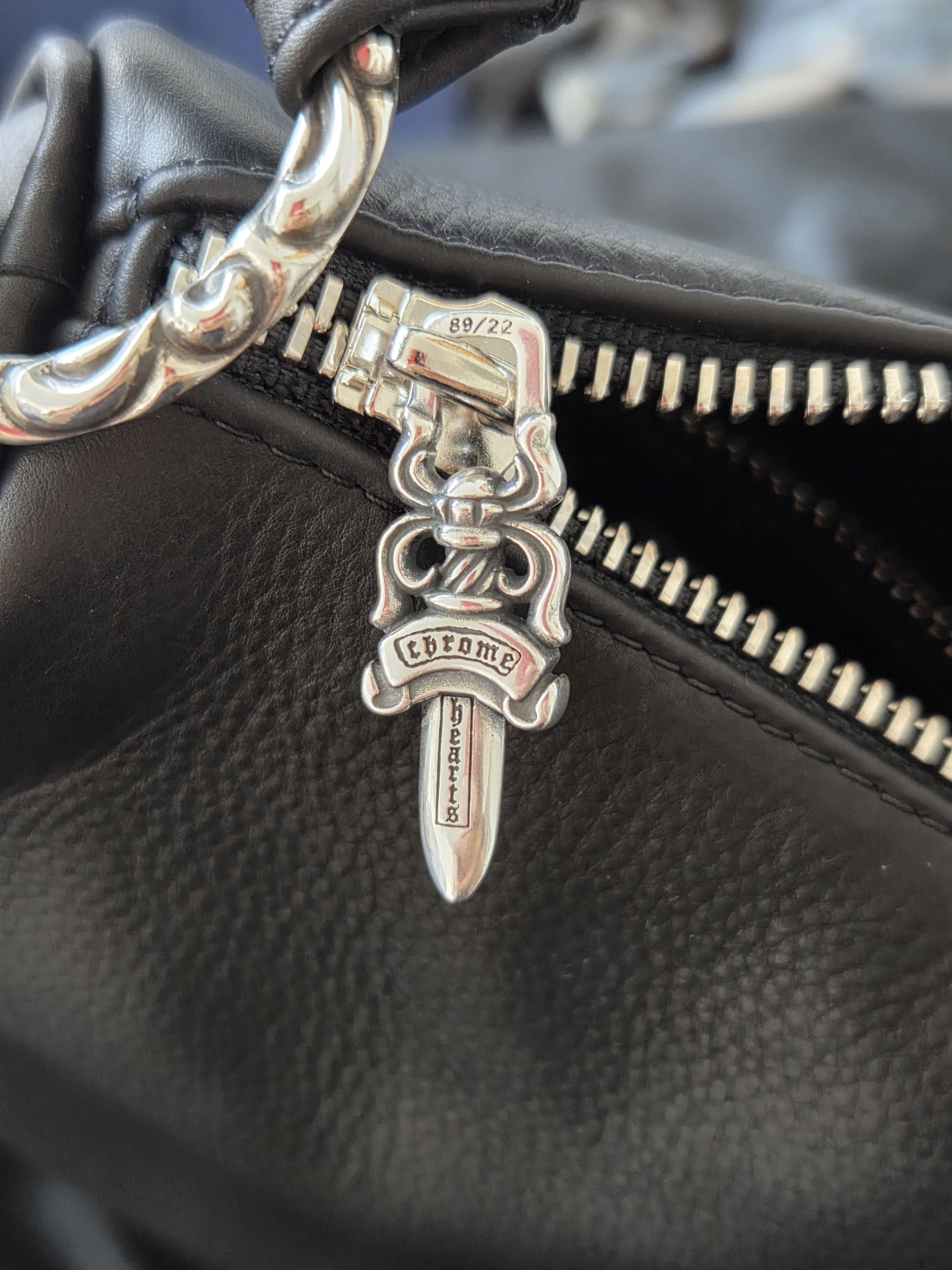 Chrome Hearts Chrome hearts chicken black leather nuggets bag Size ONE SIZE - 14 Thumbnail