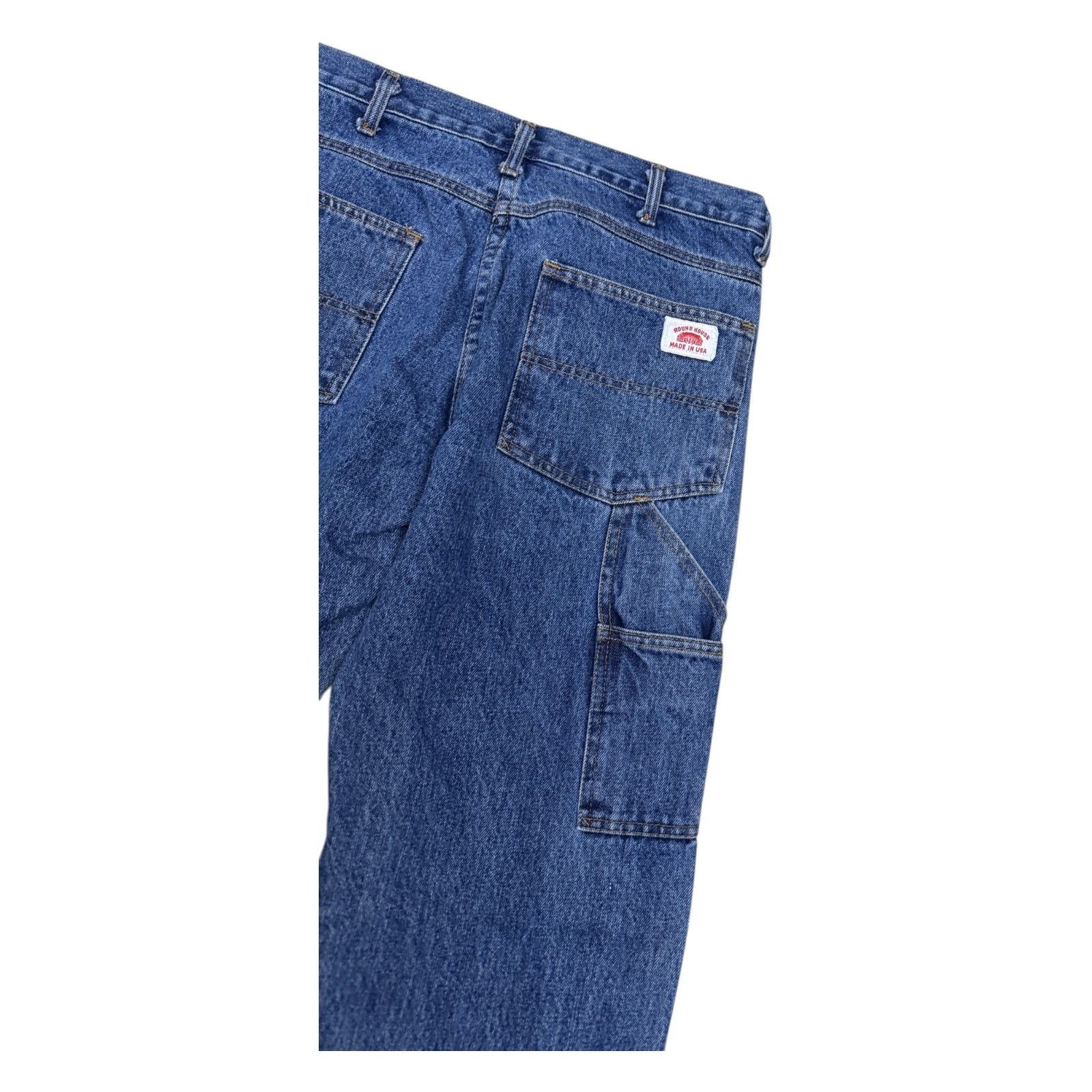 Vintage ROUNDHOUSE VINTAGE 90s Retro Heavy Deni Pants Jeans 30x28 Size US 30 / EU 46 - 4 Thumbnail