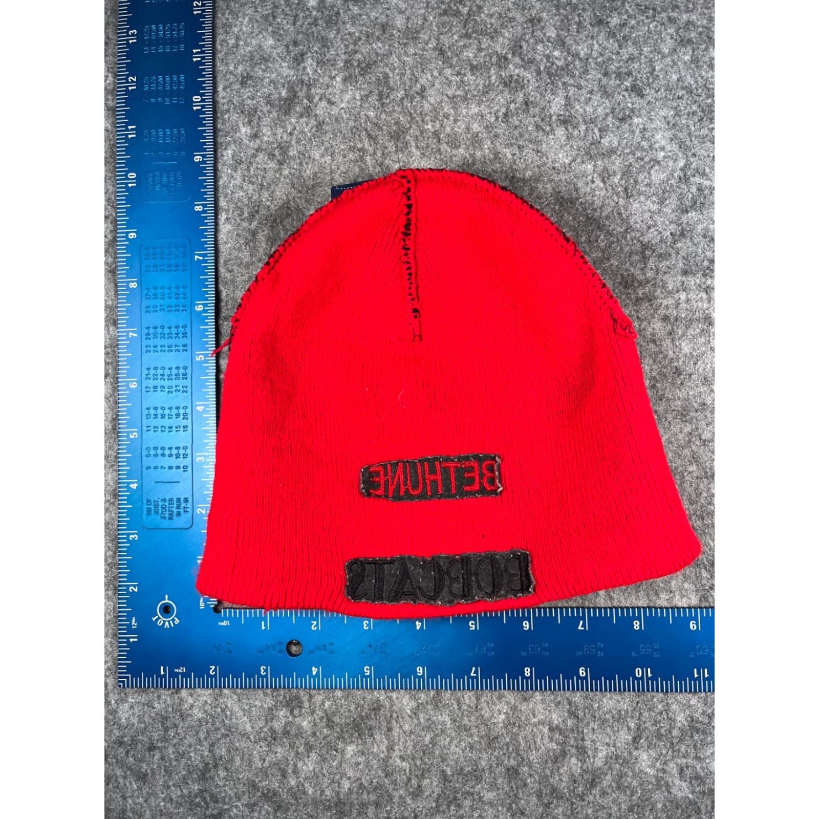 Vintage HYP Hats Beanie Adult One Size Black Red Knit 100% Acrylic Size ONE SIZE - 5 Thumbnail