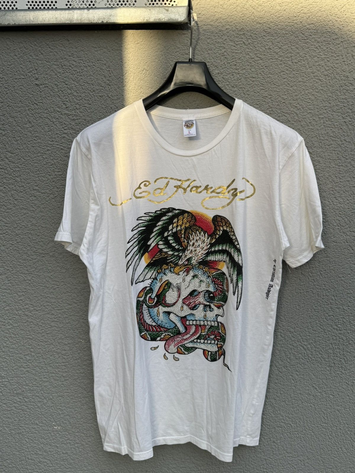 Ed Hardy × Japanese Brand Ed Hardy T-SHIRT White L Size US L / EU 52-54 / 3 - 1 Thumbnail