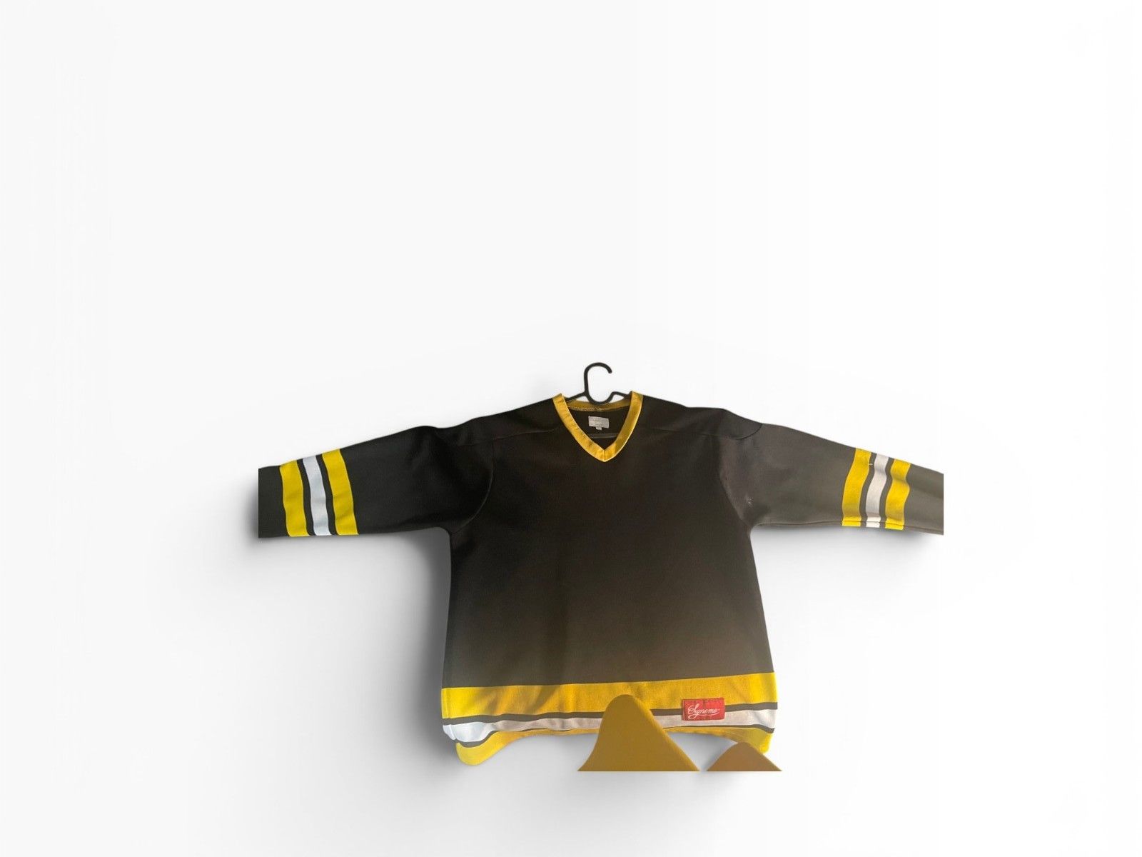 Supreme Supreme Freaky Hockey Jersey Black Yellow SS17 Large Size US L / EU 52-54 / 3 - 11 Thumbnail